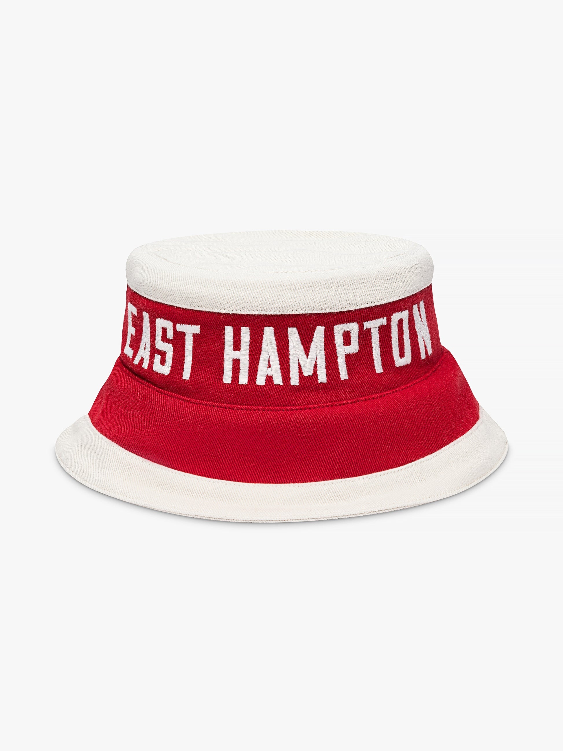 RHUDE UNISEX'S RED CREAM BUCKET HAT