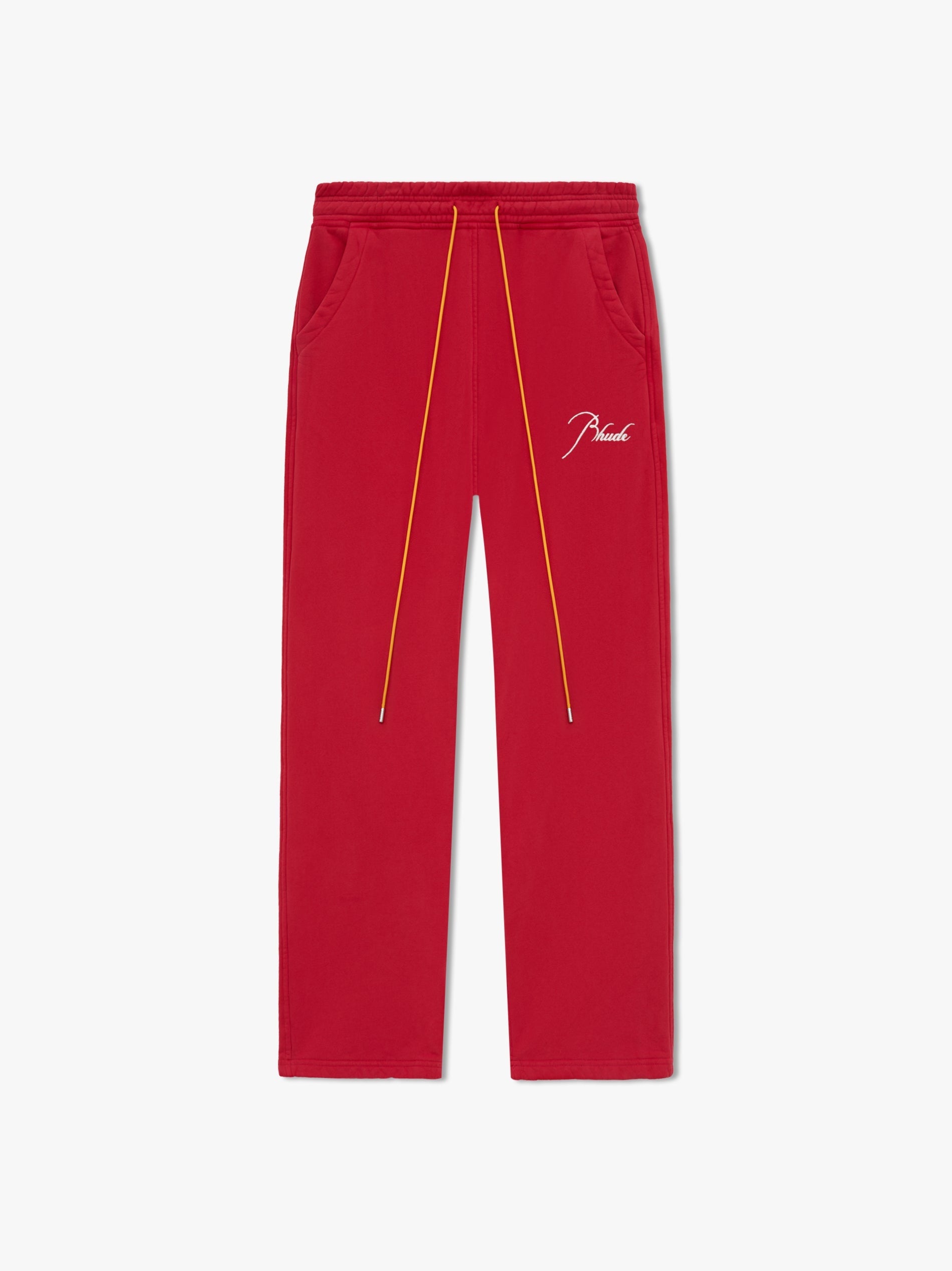 RHUDE MEN'S SWEATPANT VTG RED
