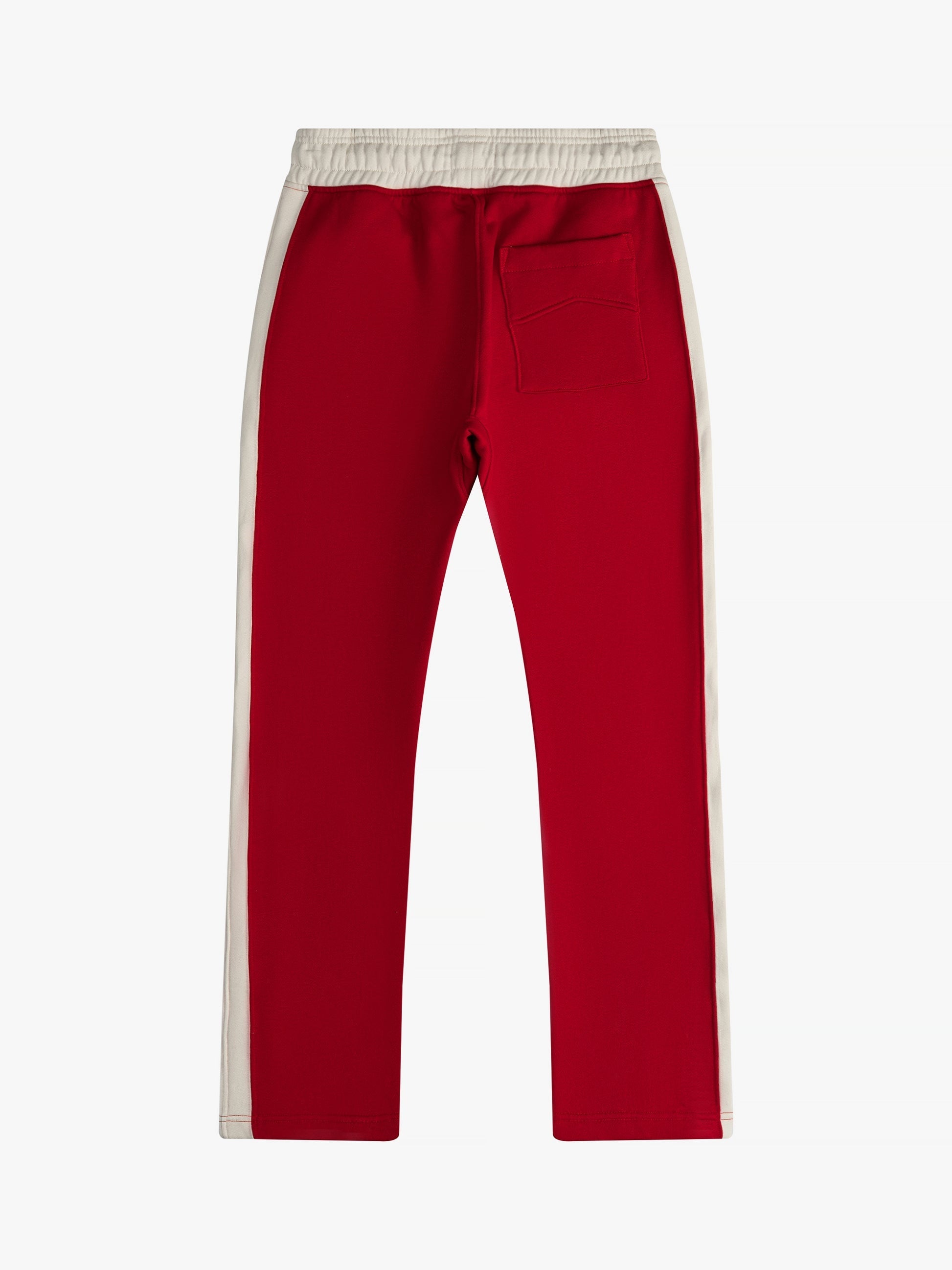 RHUDE MEN'S EAST HAMPTON SWEATP RED/CREAM NWT