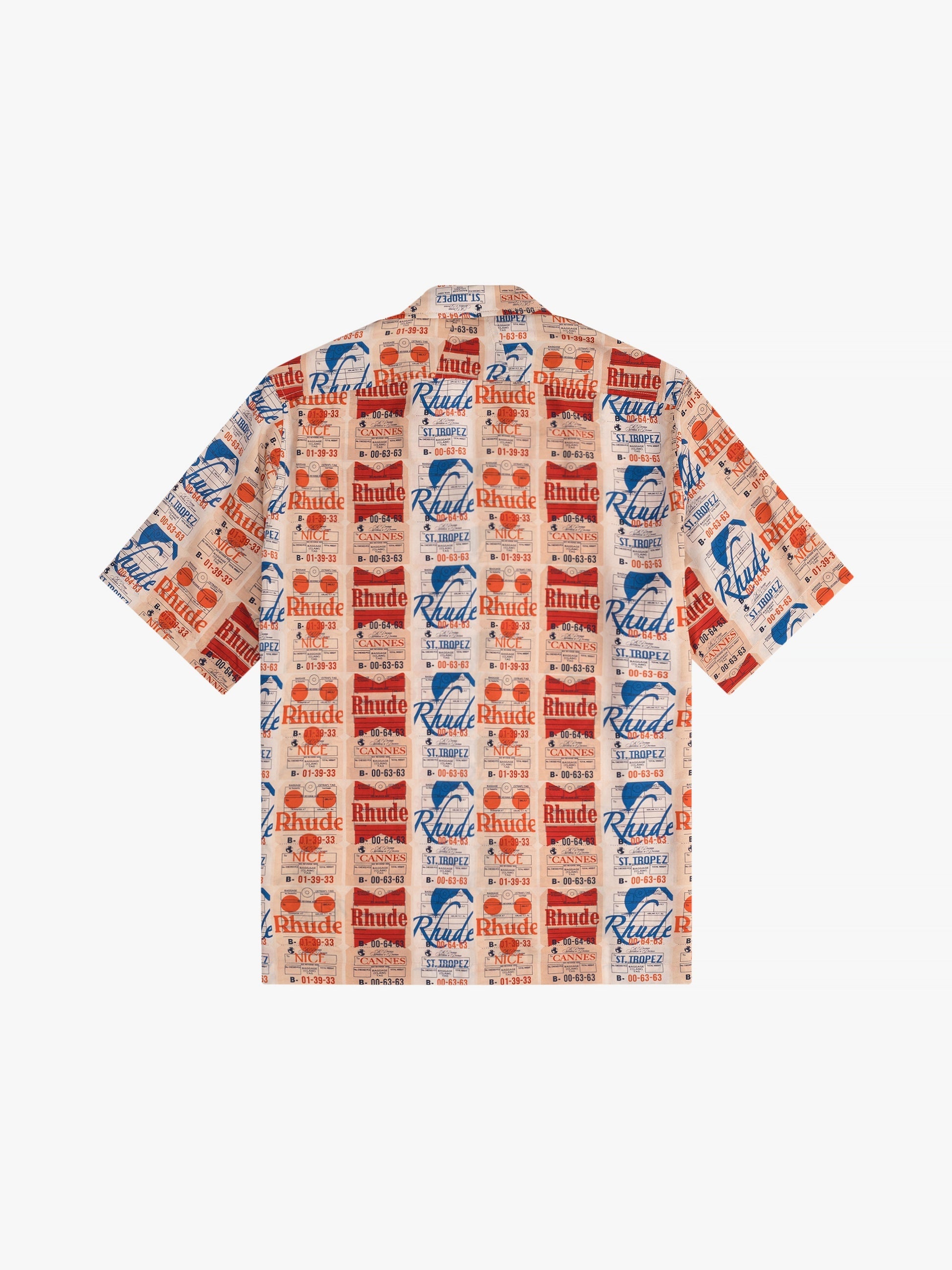 RHUDE MEN'S VOYAGE DE RHUDE SILK SHIR MULTI