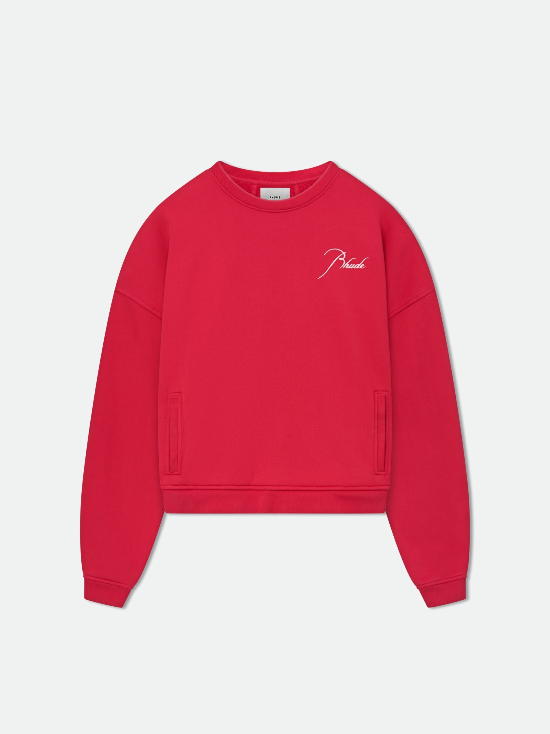 RHUDE MEN'S CREWNECK VTG RED