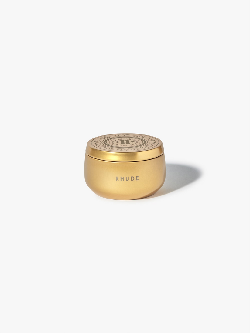 RHUDE BANDANA TIN CANDLE- GOLD NWT