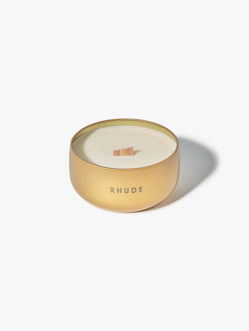 RHUDE BANDANA TIN CANDLE- GOLD NWT