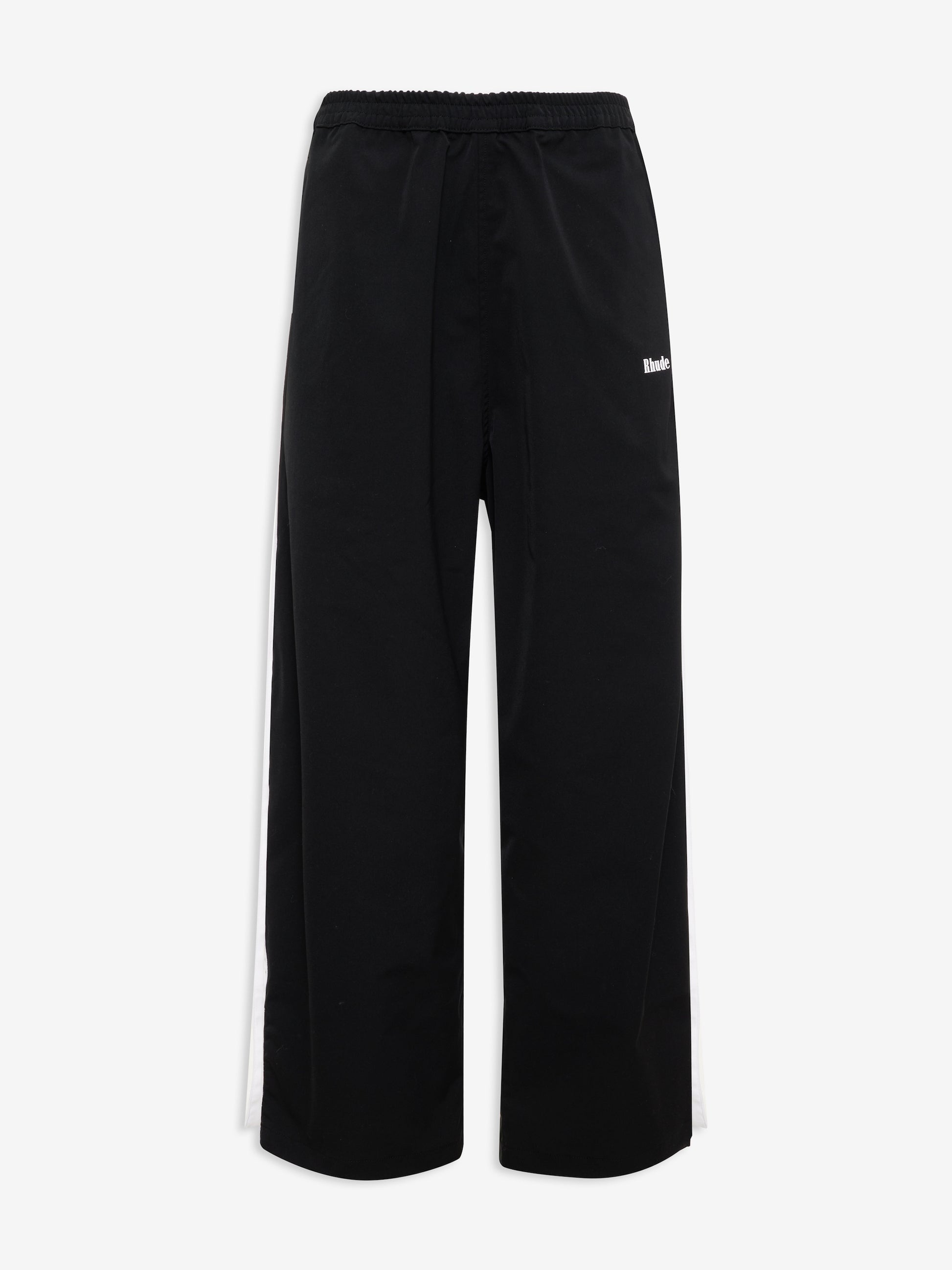 RHUDE WOMEN'S AMARINO TRACK PANT BLACK/WHITE