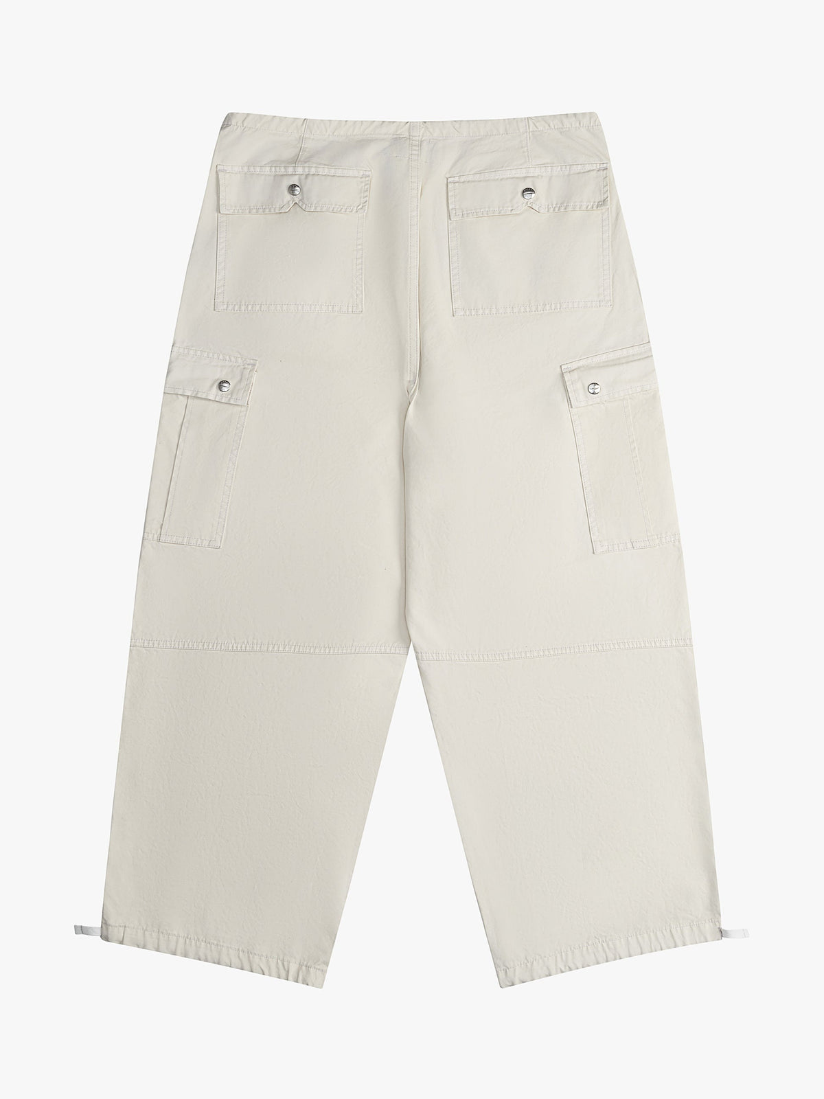 RHUDE WOMEN'S OFF-WHITE PARACHUTE TROUSERS