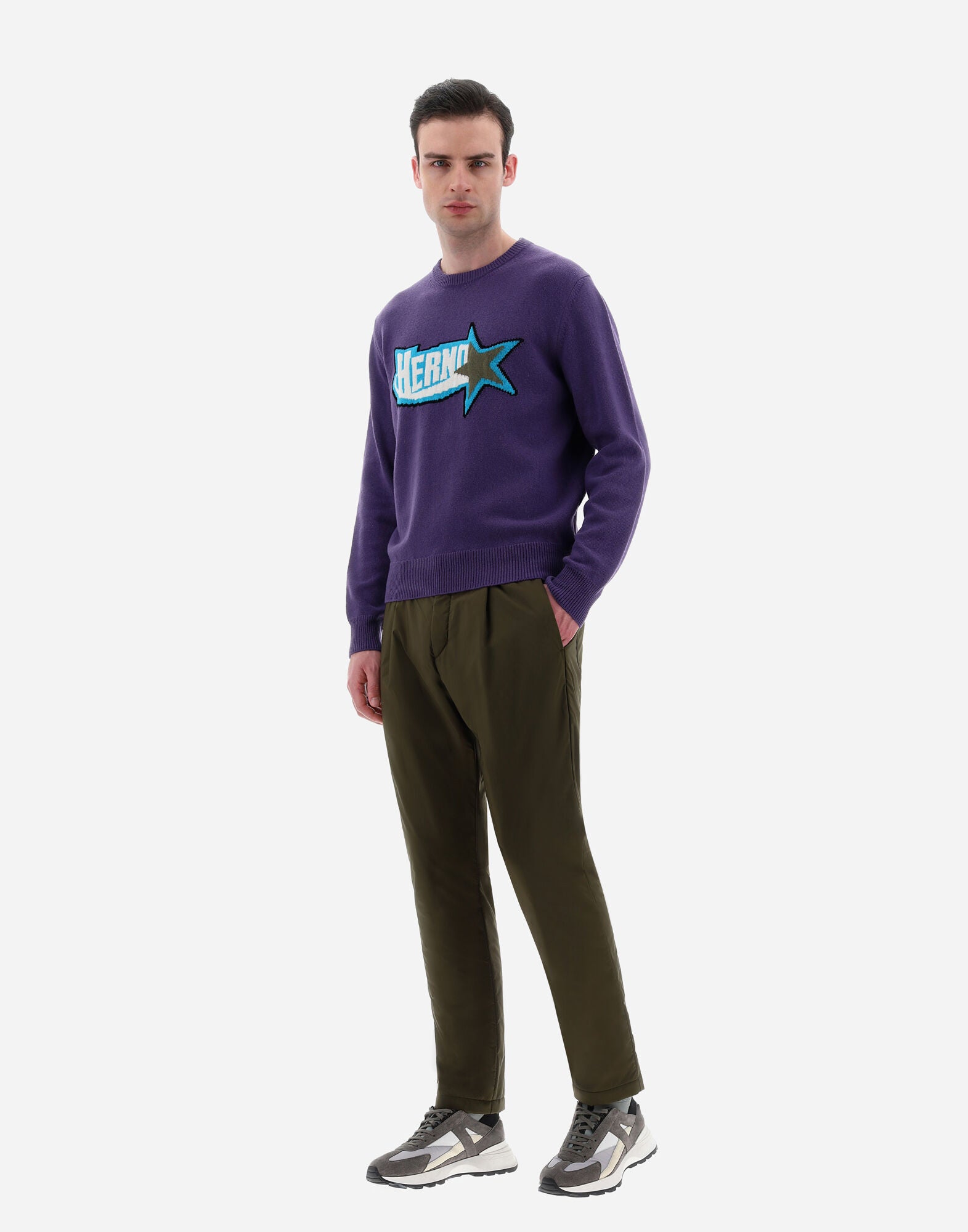 HERNO MEN'S SWEATER MG000110U-70164-4745 NWT