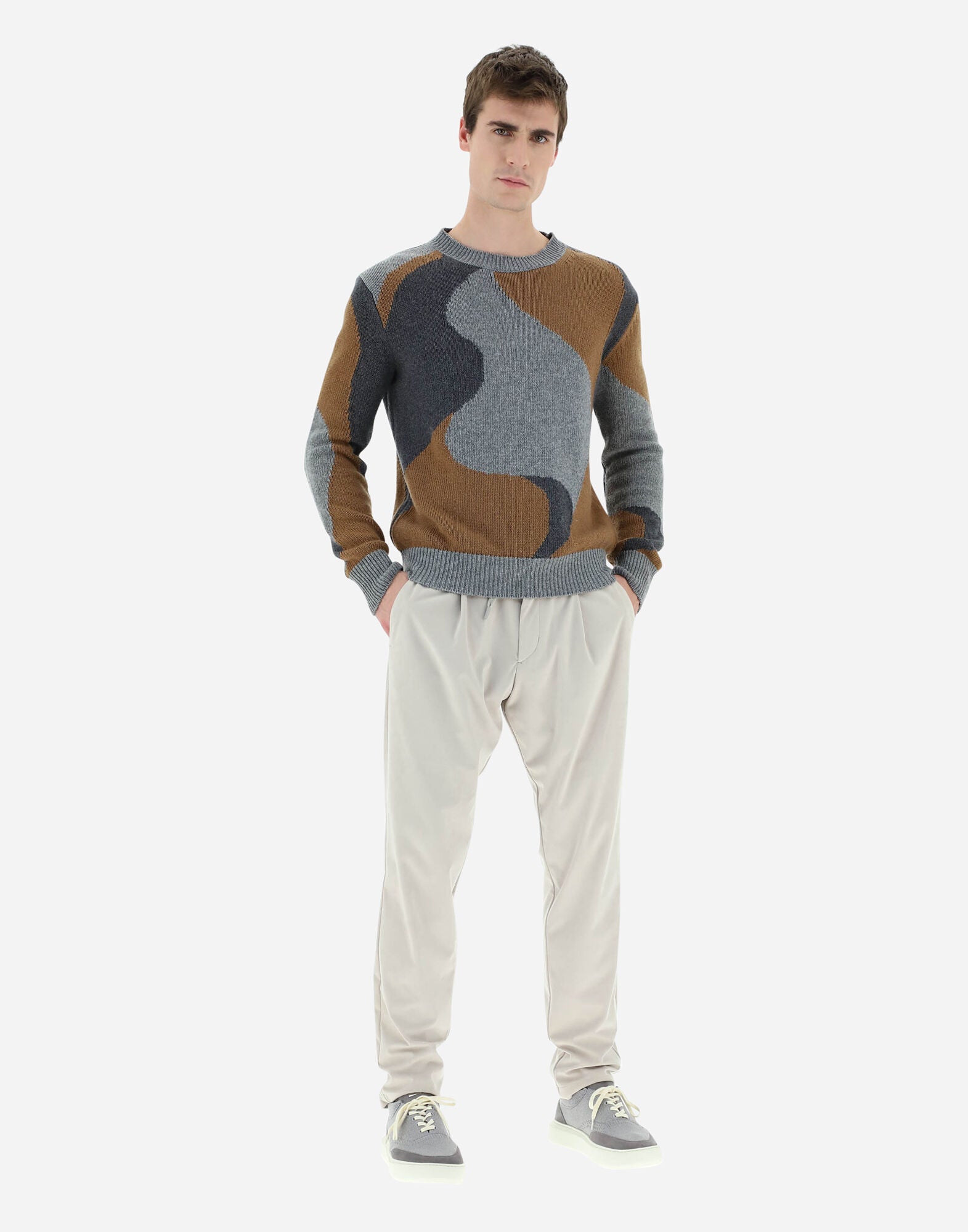 HERNO MEN'S SWEATER MG00003UR-70081-9406 NWT