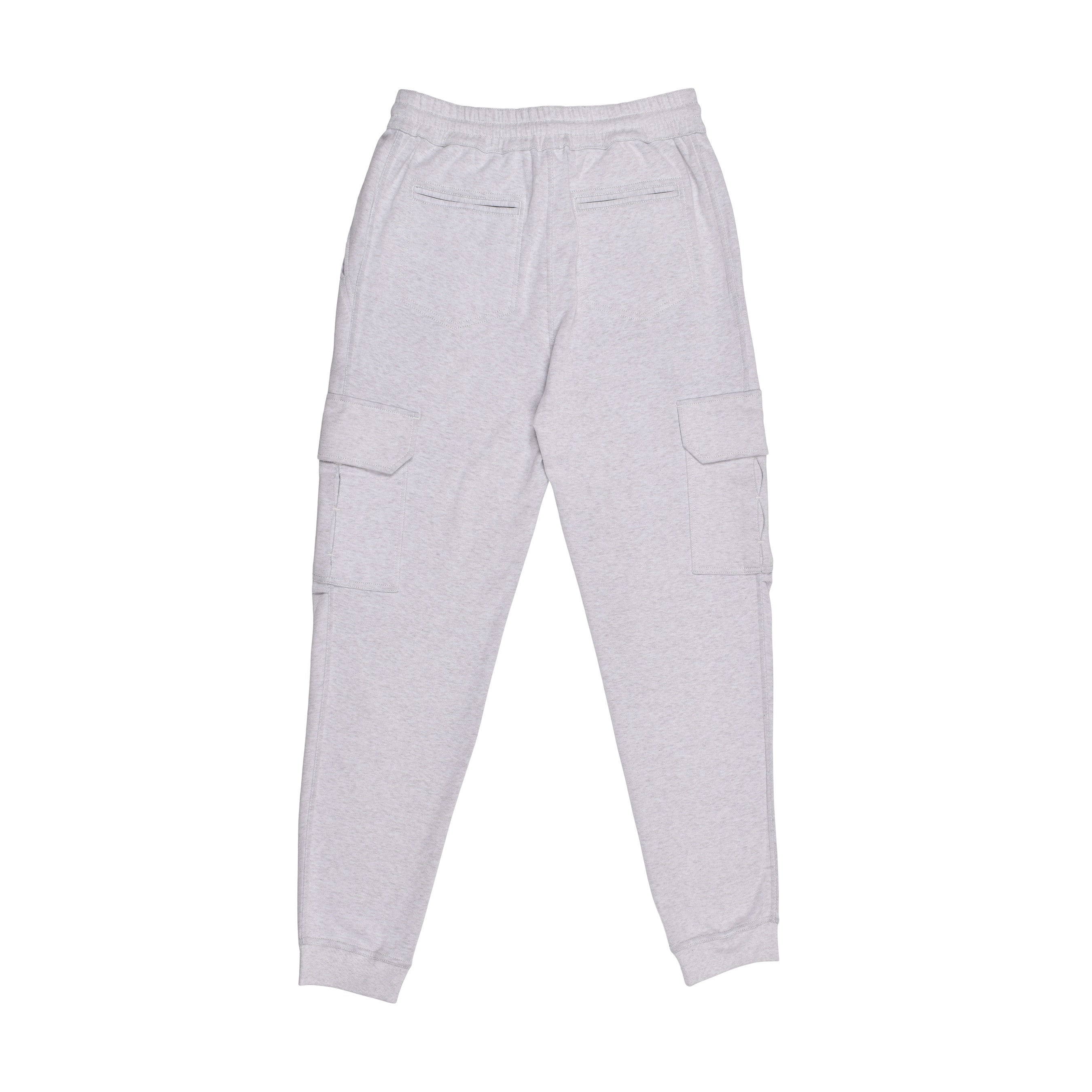 BRUNELLO CUCINELLI MEN'S LIGHT GREY CARGO SWEATPANTS