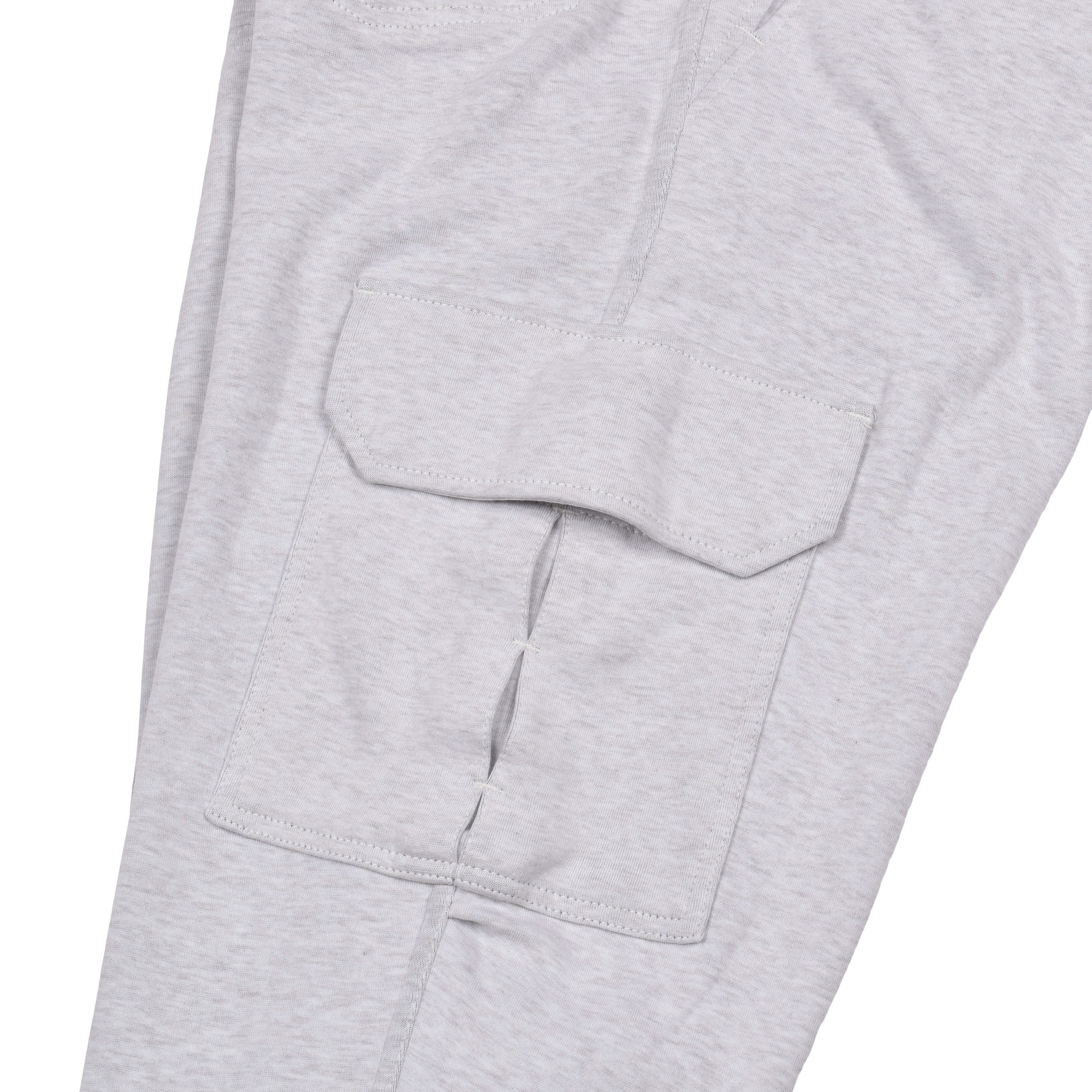 BRUNELLO CUCINELLI MEN'S LIGHT GREY CARGO SWEATPANTS