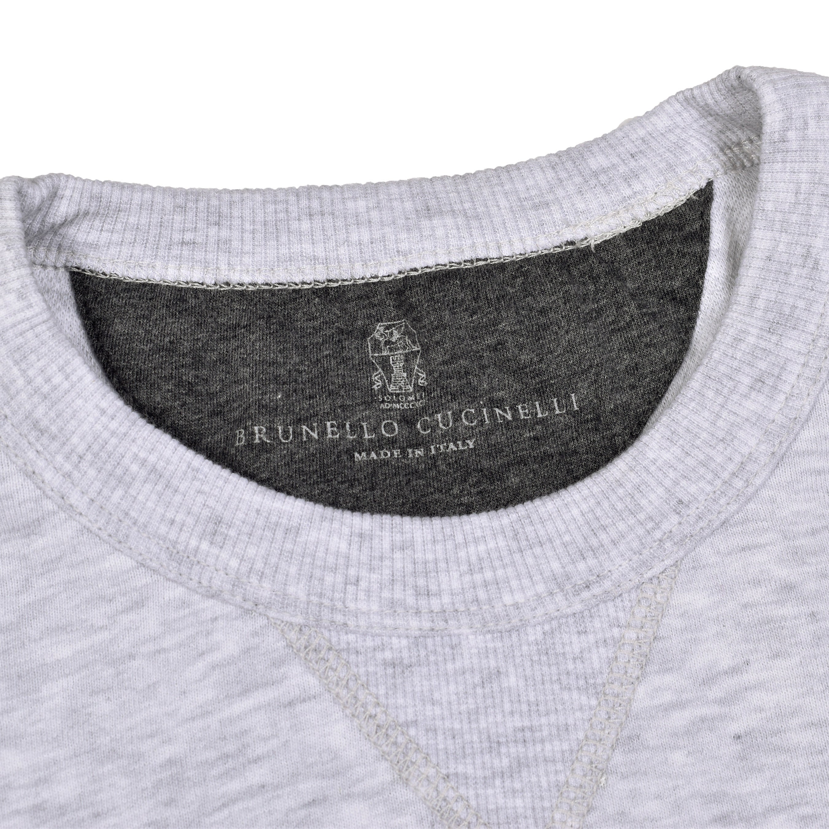 BRUNELLO CUCINELLI MEN'S TWO TONE CASUAL ATHLETIC GYM SWEATER/SWEATSHIRT