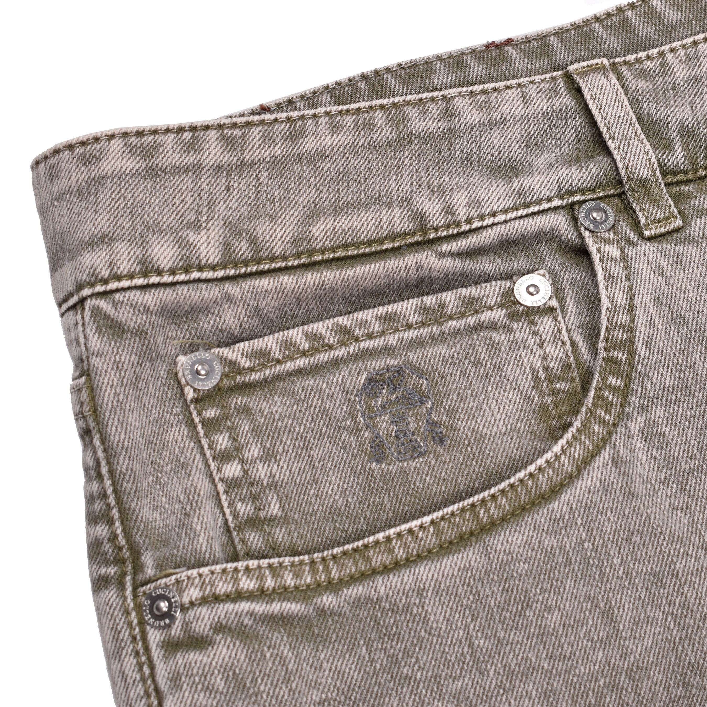 BRUNELLO CUCINELLI MEN'S CLASSIC FIVE POCKET DENIM JEAN PANTS