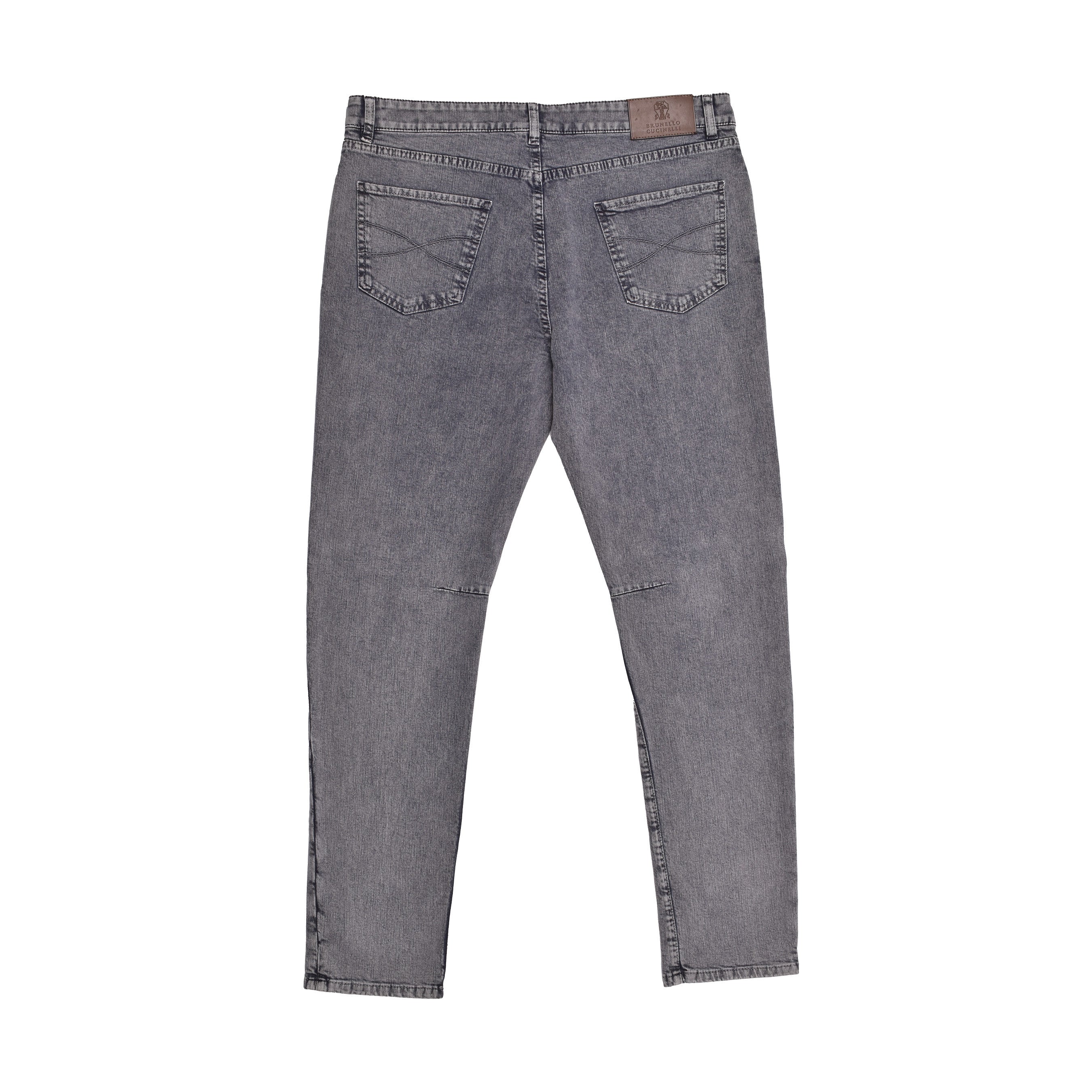 BRUNELLO CUCINELLI MEN'S COTTON FIVE POCKET JEAN STYLE DENIM PANTS