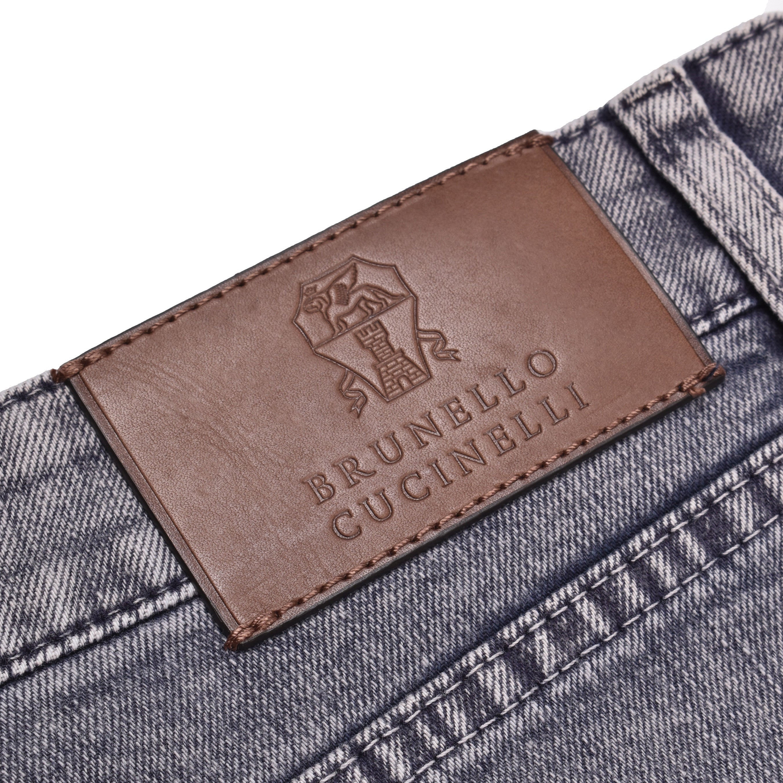 BRUNELLO CUCINELLI MEN'S COTTON FIVE POCKET JEAN STYLE DENIM PANTS