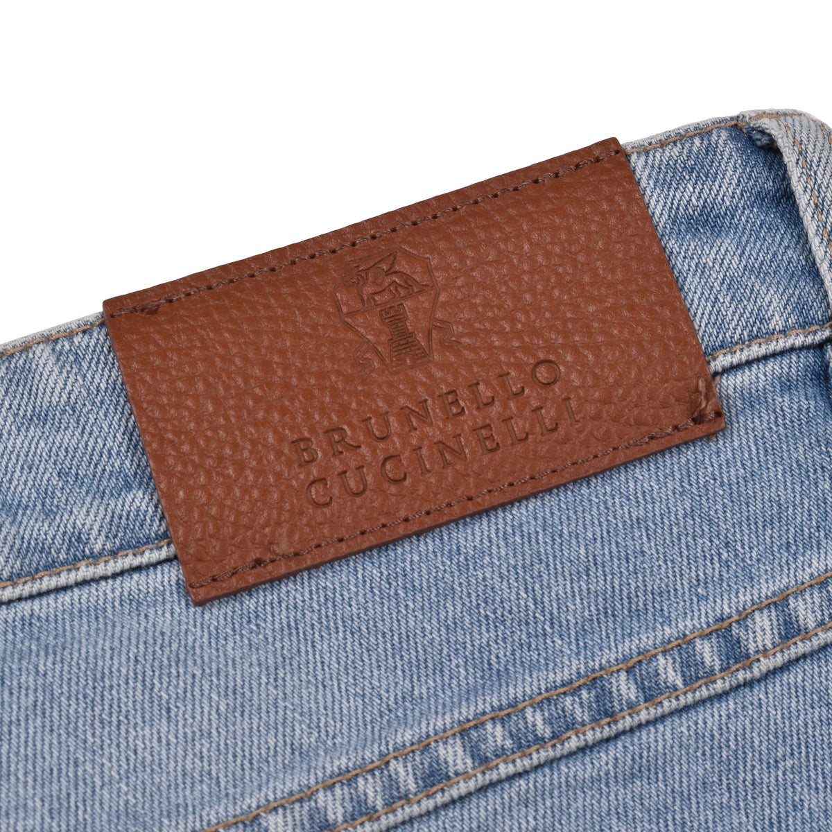 BRUNELLO CUCINELLI MEN'S LIGHT BLUE SKINNY TROUSERS