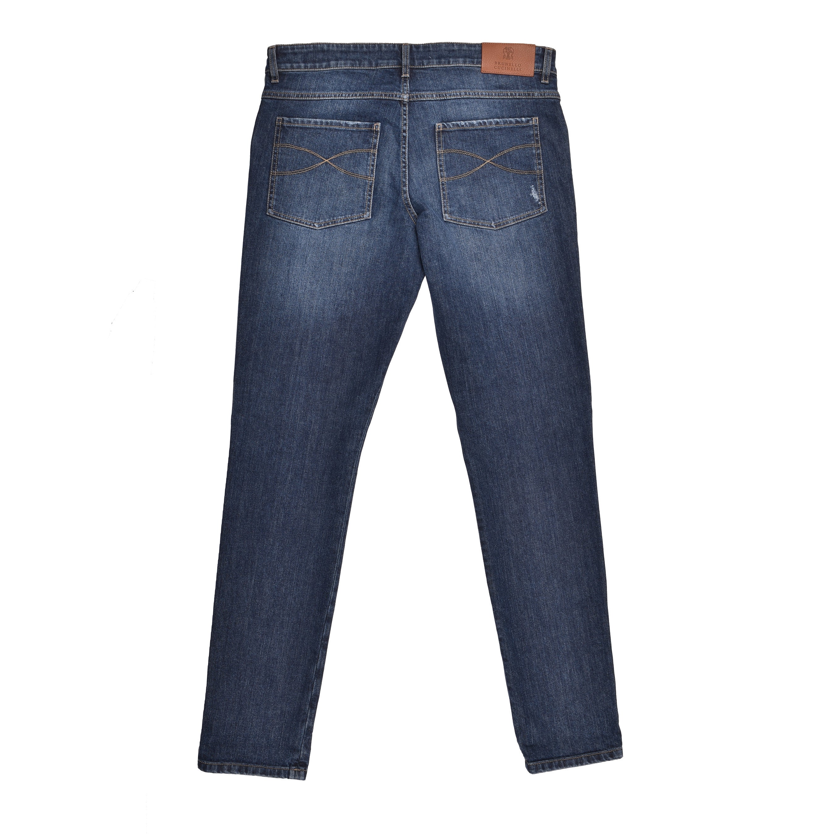 BRUNELLO CUCINELLI MEN'S 5 POCKET DENIM JEANS STYLE SKINNY FIT COTTON PANTS