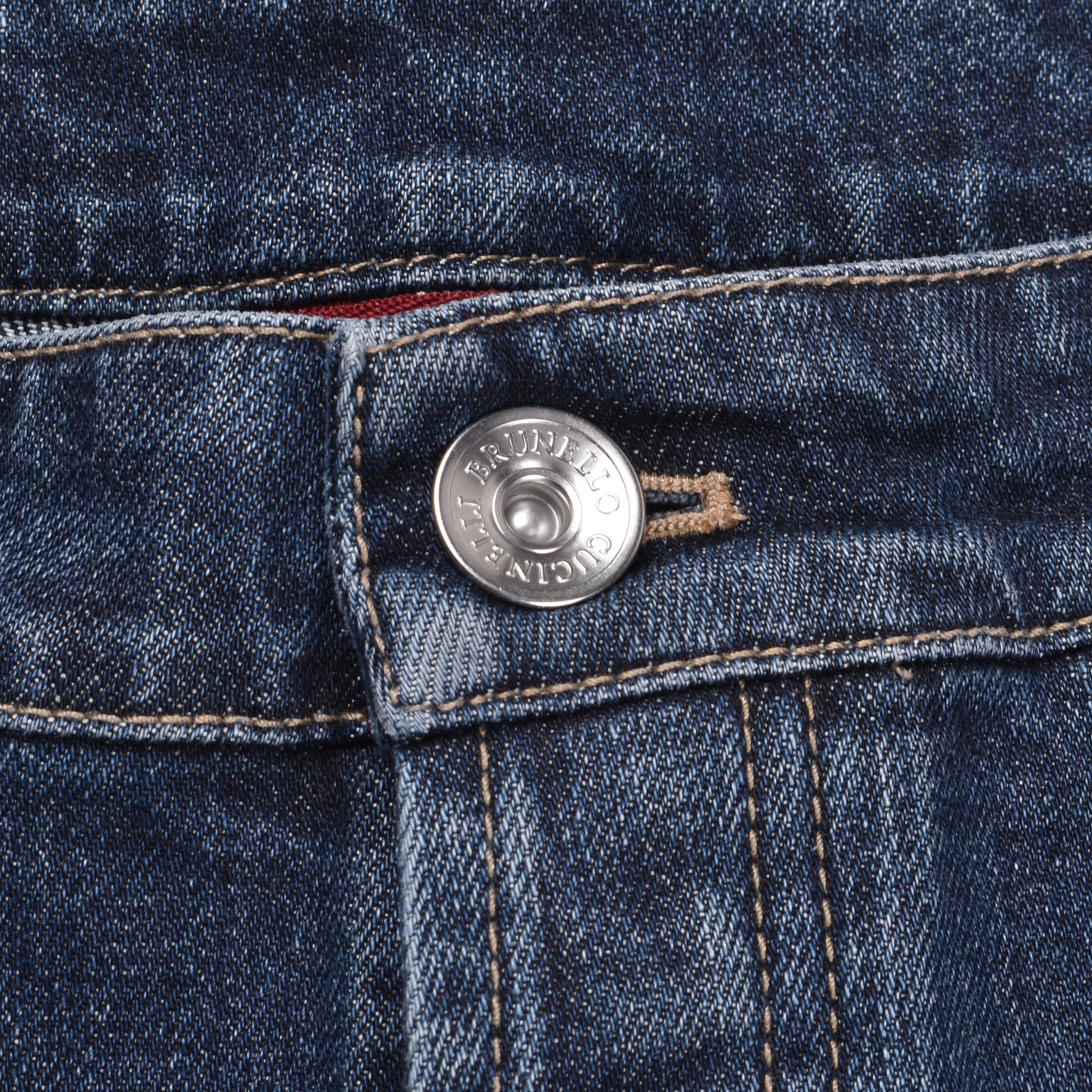BRUNELLO CUCINELLI MEN'S 5 POCKET DENIM JEANS STYLE SKINNY FIT COTTON PANTS