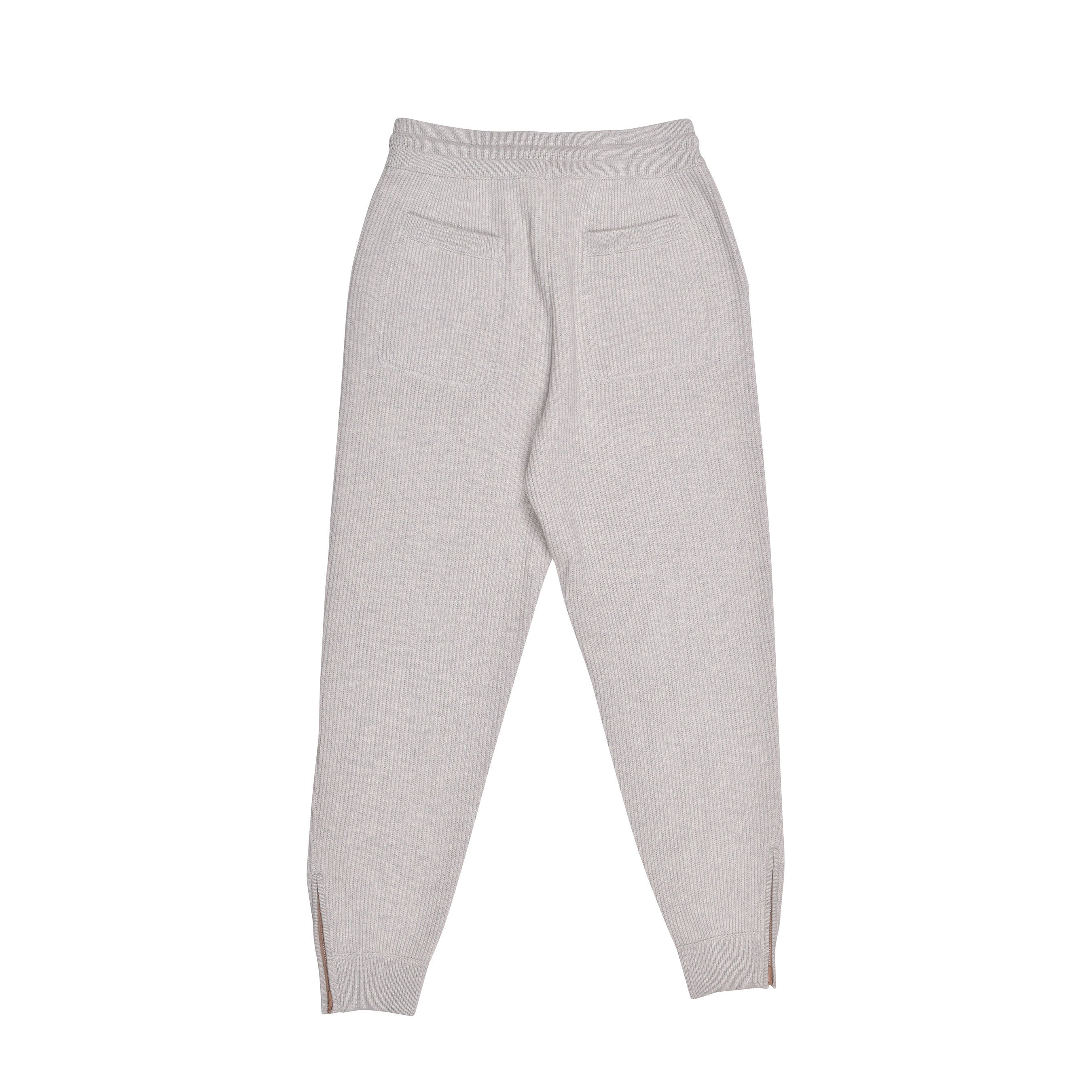 BRUNELLO CUCINELLI MEN'S LIGHT GREY CASHMERE SWEATPANTS