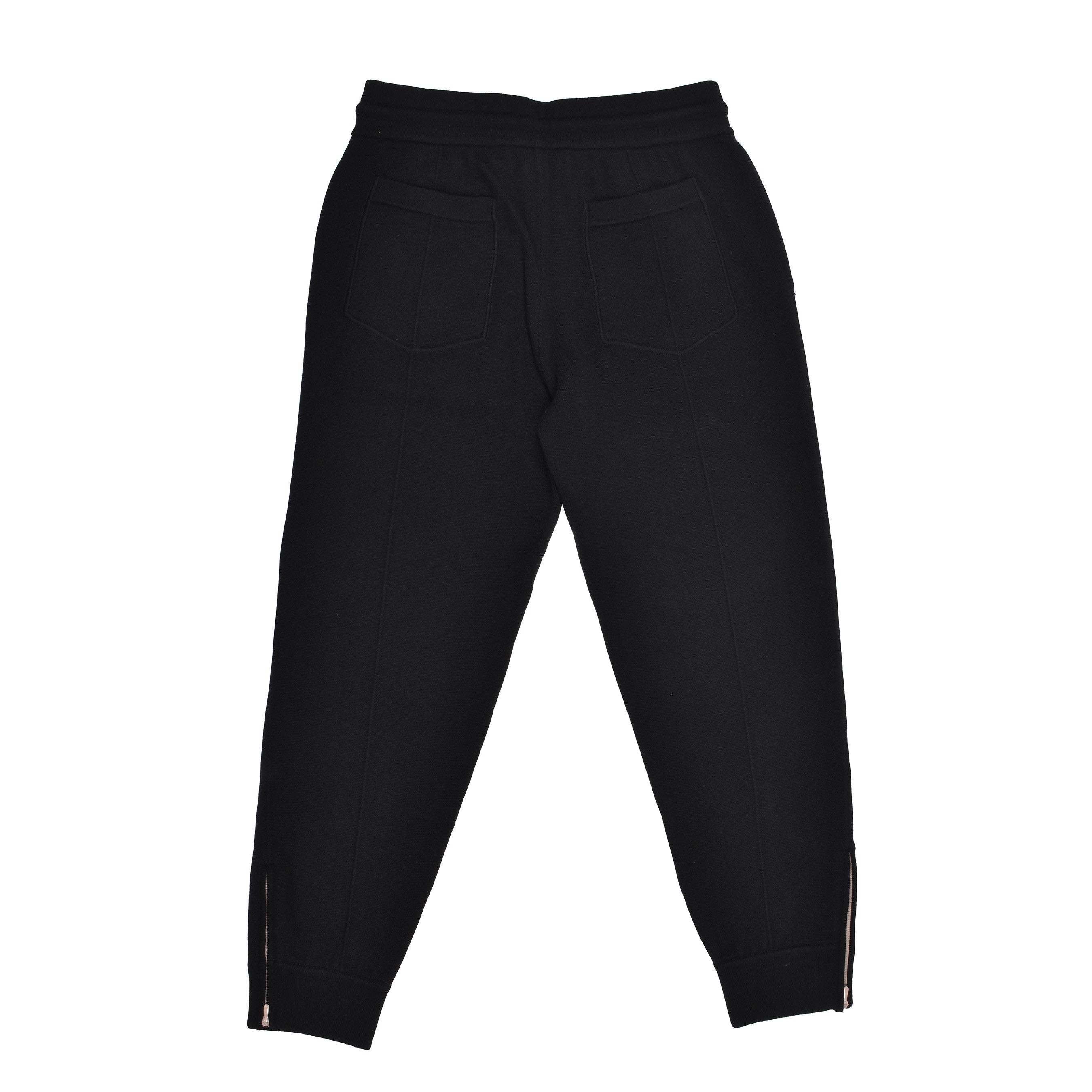 BRUNELLO CUCINELLI MEN'S 100% CASHMERE JET BLACK ATHLETIC FASHION GYM/SWEATPANTS