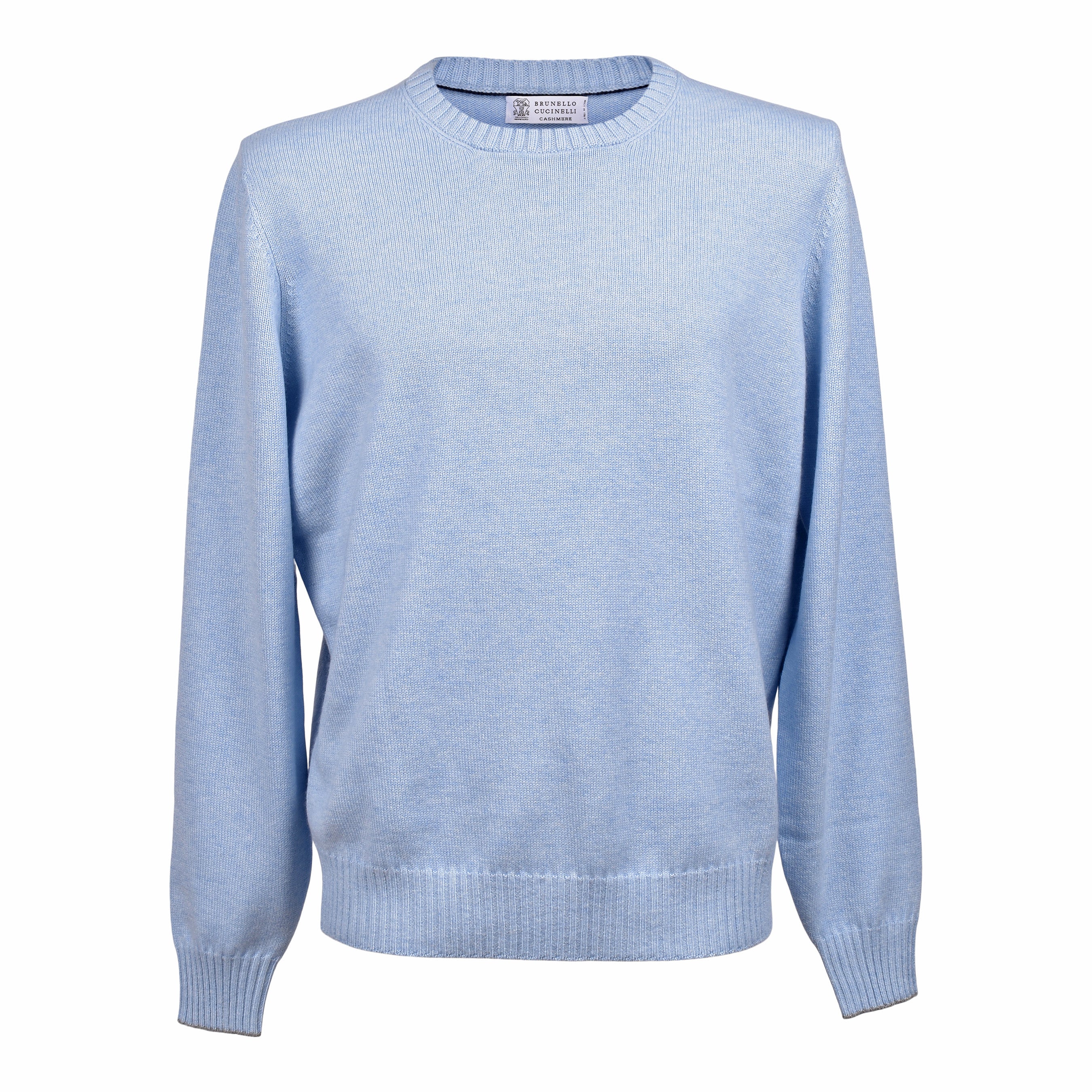 BRUNELLO CUCINELLI MEN'S 100% CASHMERE CREW NECK CASUAL PULLOVER/SWEATER