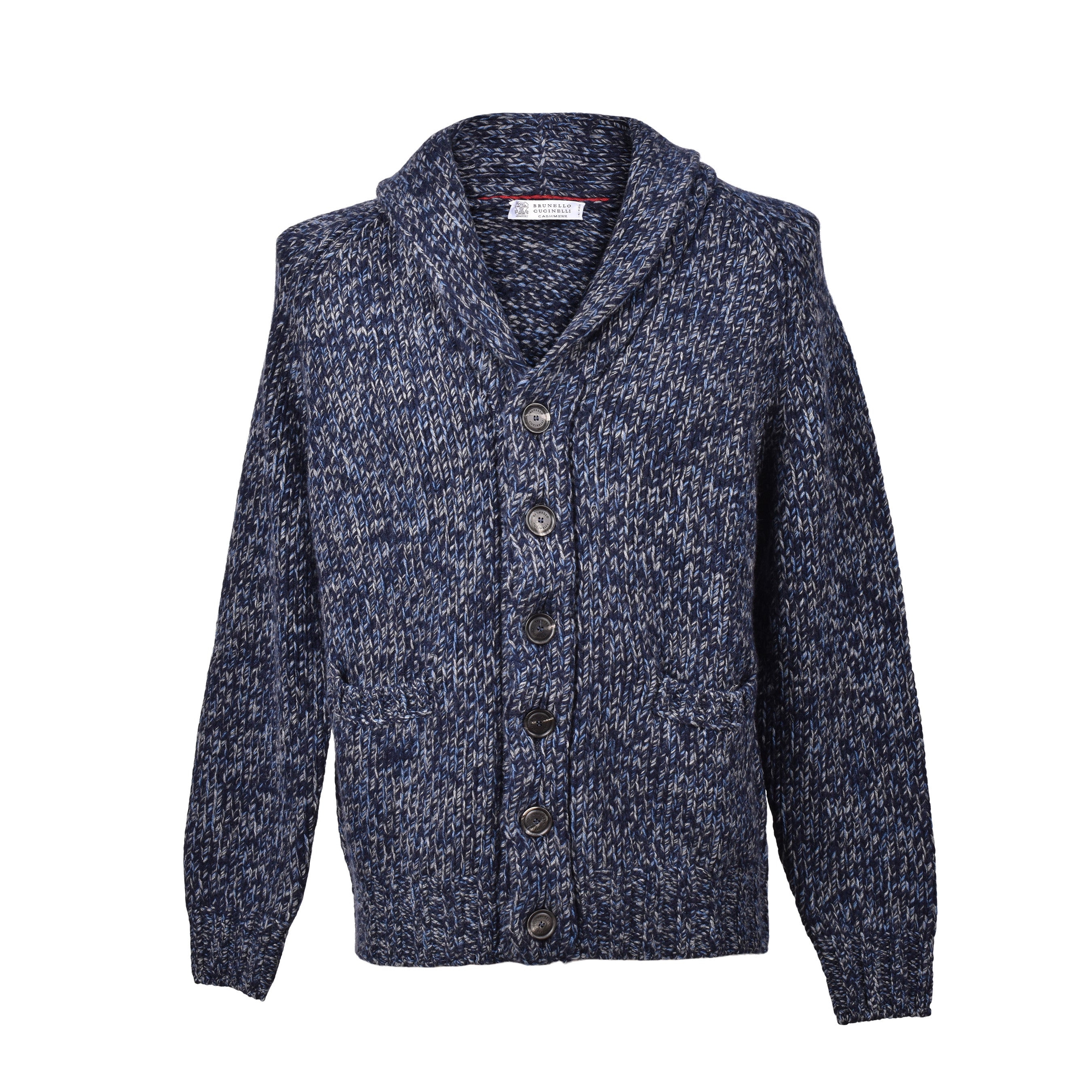 BRUNELLO CUCINELLI MEN'S TWO TONE CASHMERE BLEND KNIT CARDIGAN/SWEATER NEW