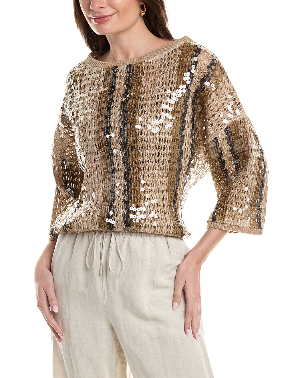 BRUNELLO CUCINELLI WOMEN'S SWEATER M3YR04108_CKC07 NWT