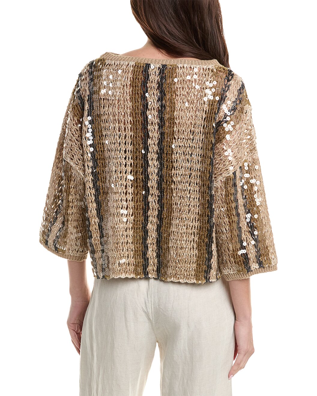 BRUNELLO CUCINELLI WOMEN'S SWEATER M3YR04108_CKC07 NWT