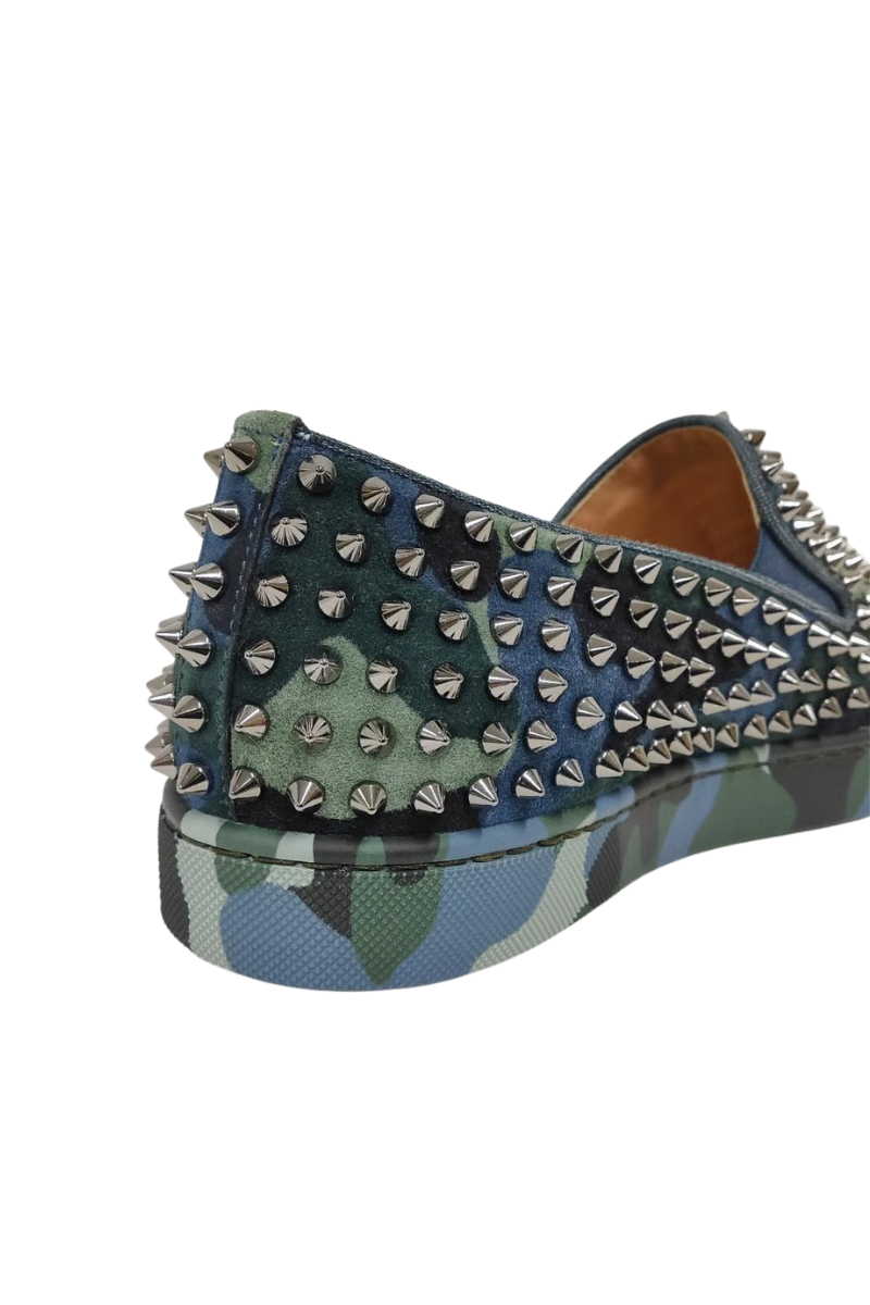 Christian Louboutin Roller Boat Cam Studs Sneakers Blue