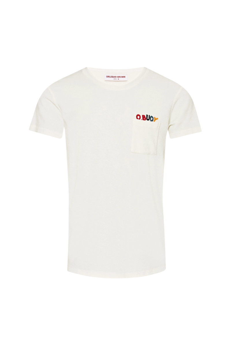 Orlebar Brown OB CLASSIC TOWELLING TEE O.BUOY-277842-WHITE SAND