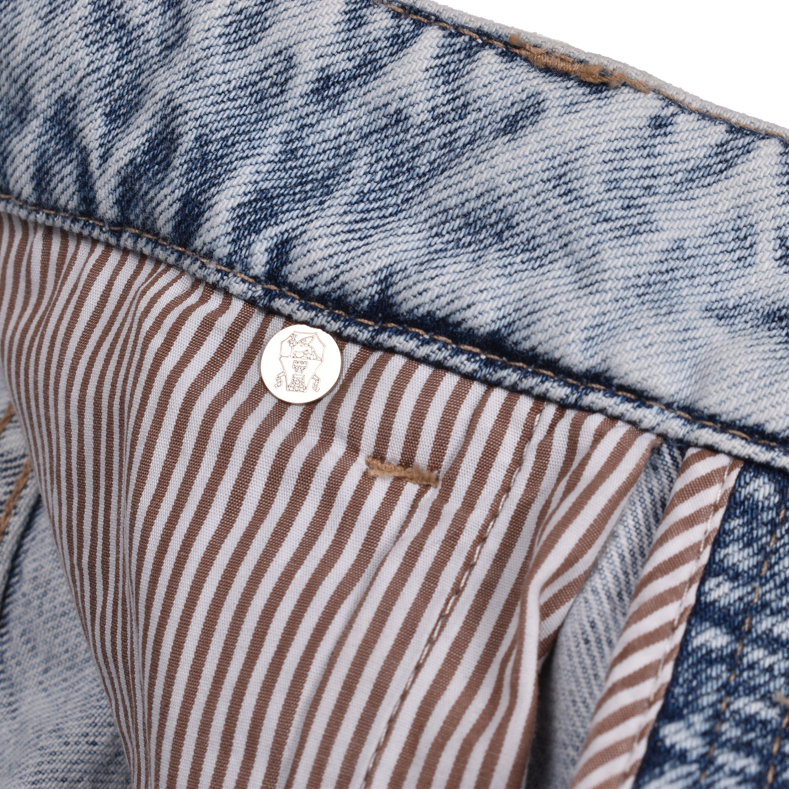 BRUNELLO CUCINELLI MEN'S LIGHT WASH FIVE-POCKET JEANS