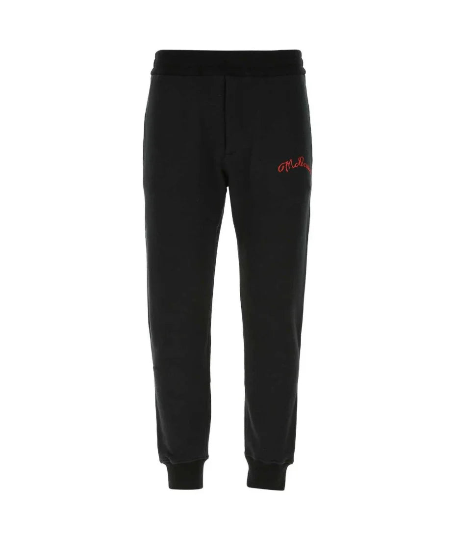 Alexander McQueen Logo Embroidered Track Pants