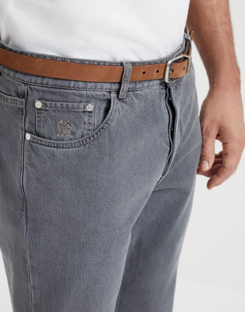 BRUNELLO CUCINELLI MEN'S LIGHT DENIM JEANS