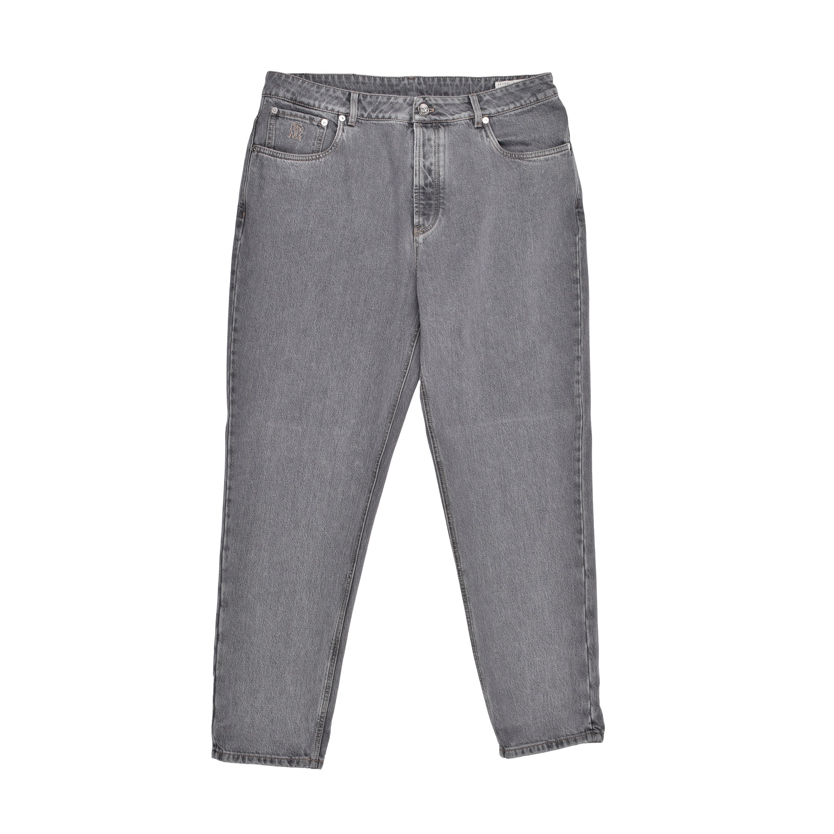 BRUNELLO CUCINELLI MEN'S LIGHT DENIM STRAIGHT FIT JEANS