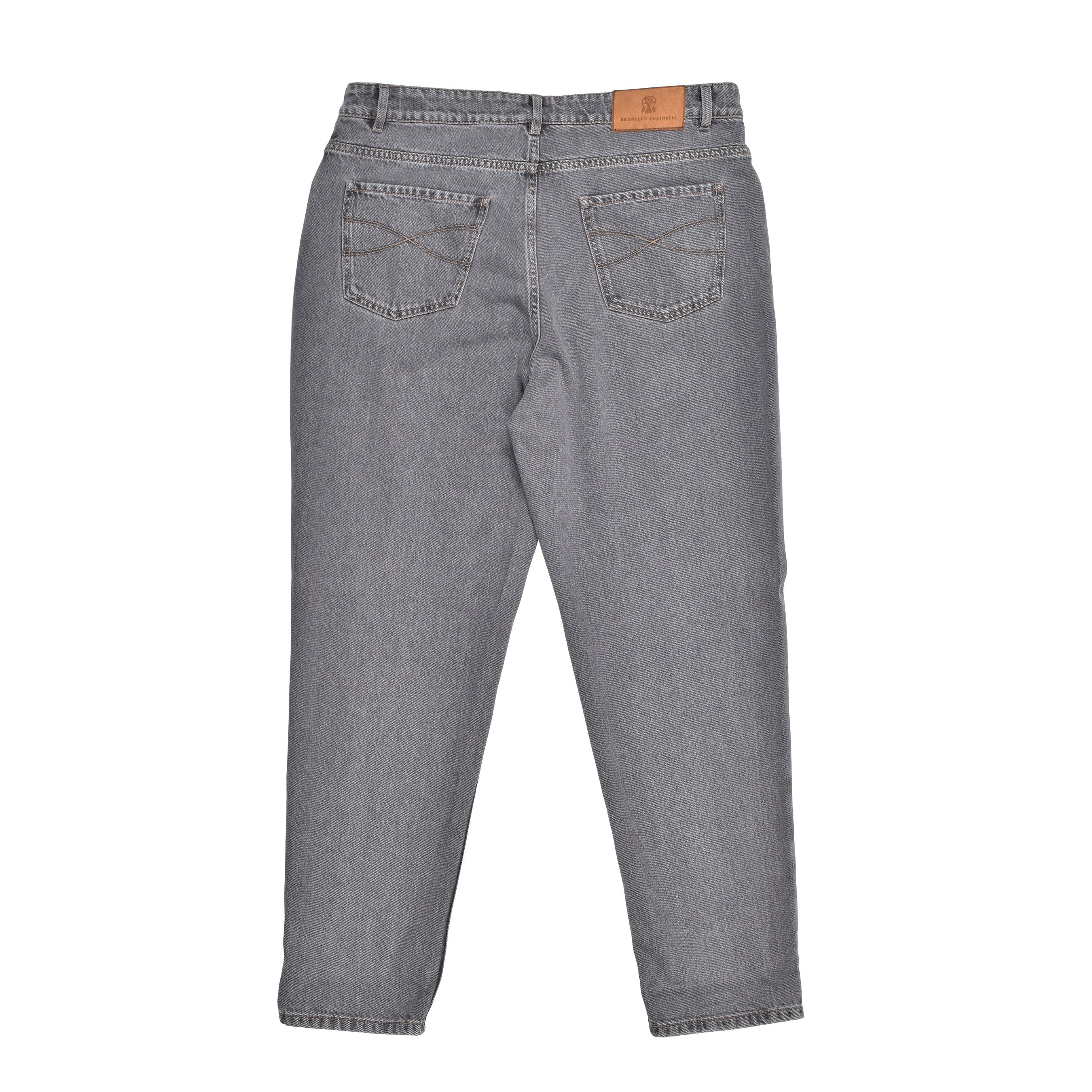BRUNELLO CUCINELLI MEN'S LIGHT DENIM STRAIGHT FIT JEANS