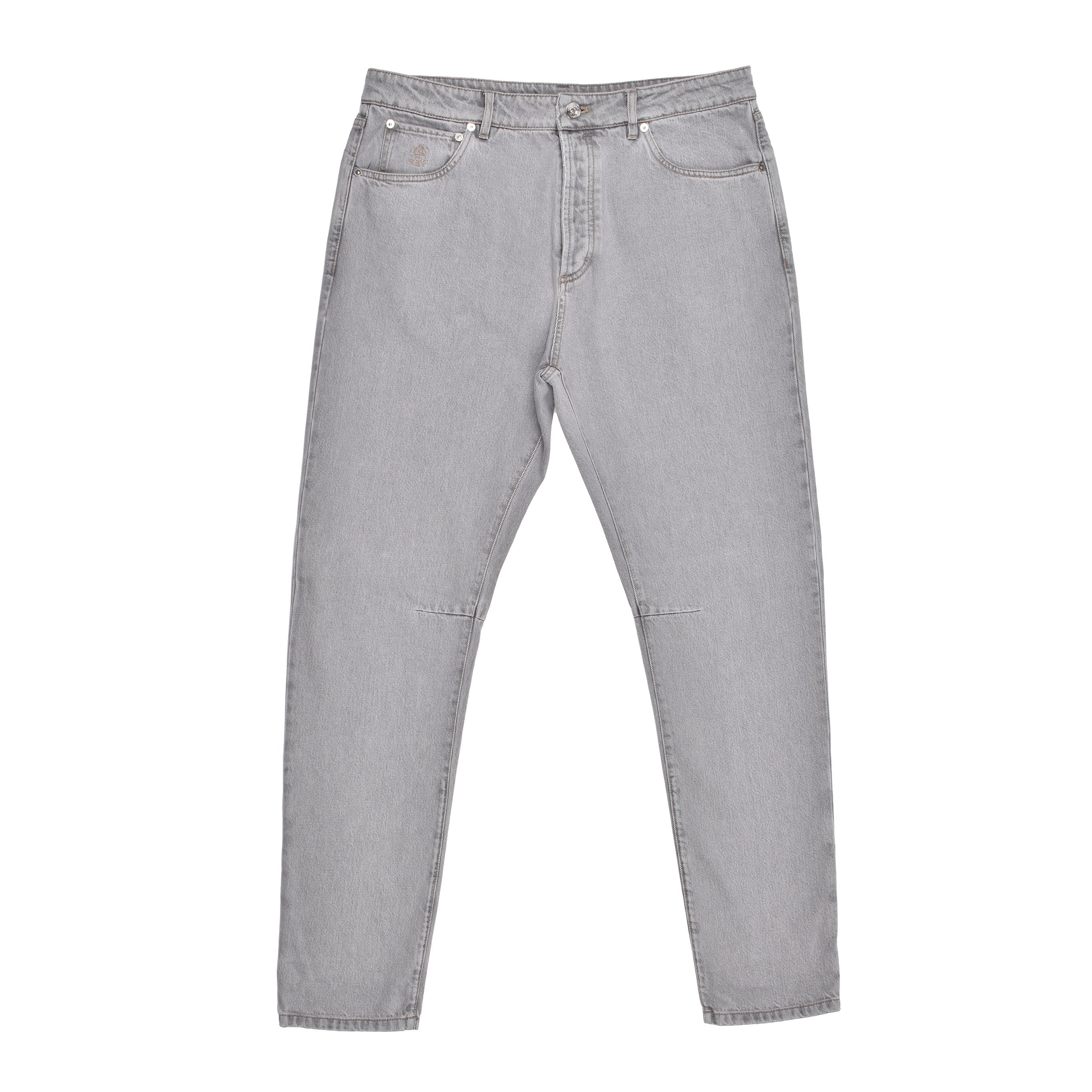 BRUNELLO CUCINELLI MEN'S LIGHT DENIM FIVE-POCKET JEANS