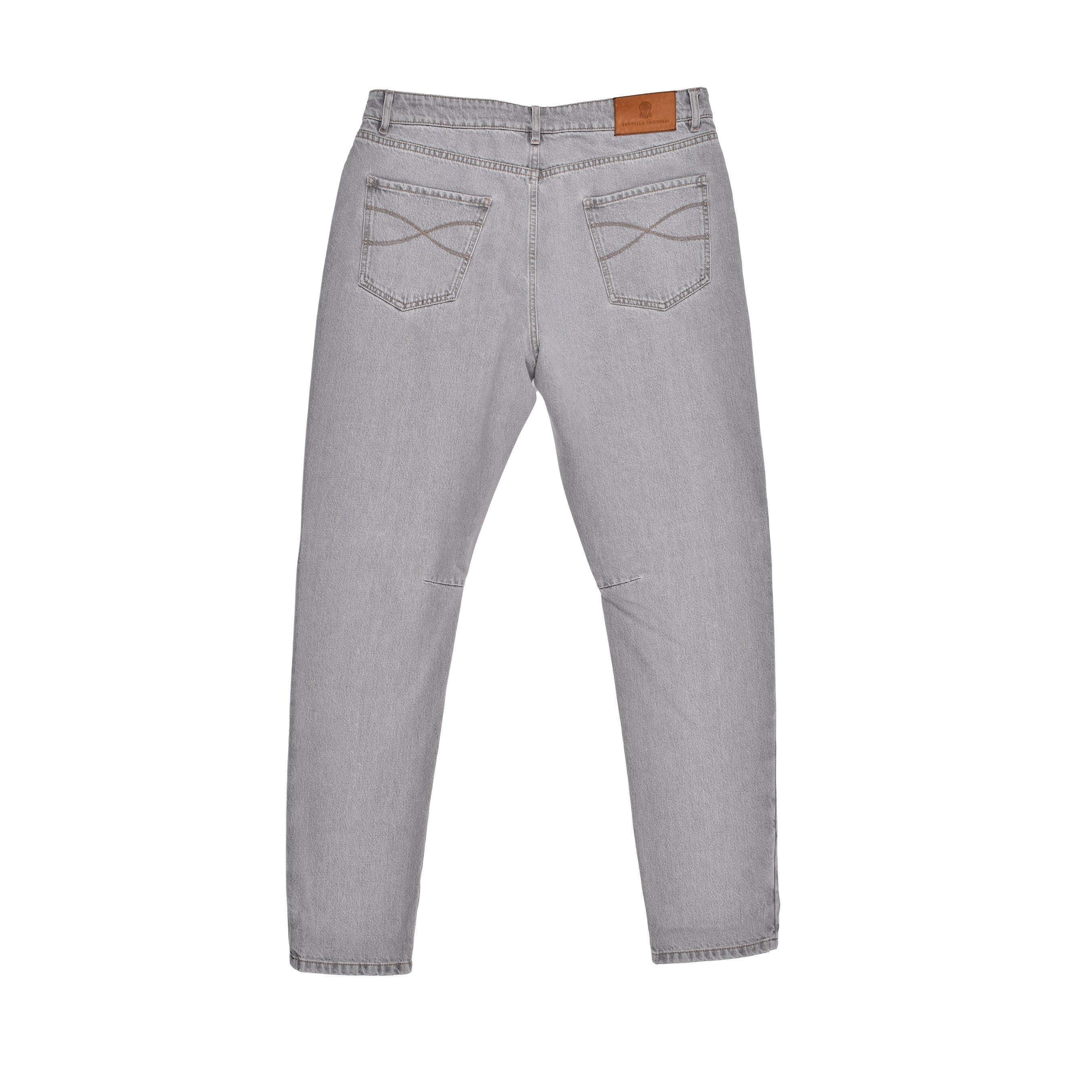BRUNELLO CUCINELLI MEN'S LIGHT DENIM FIVE-POCKET JEANS
