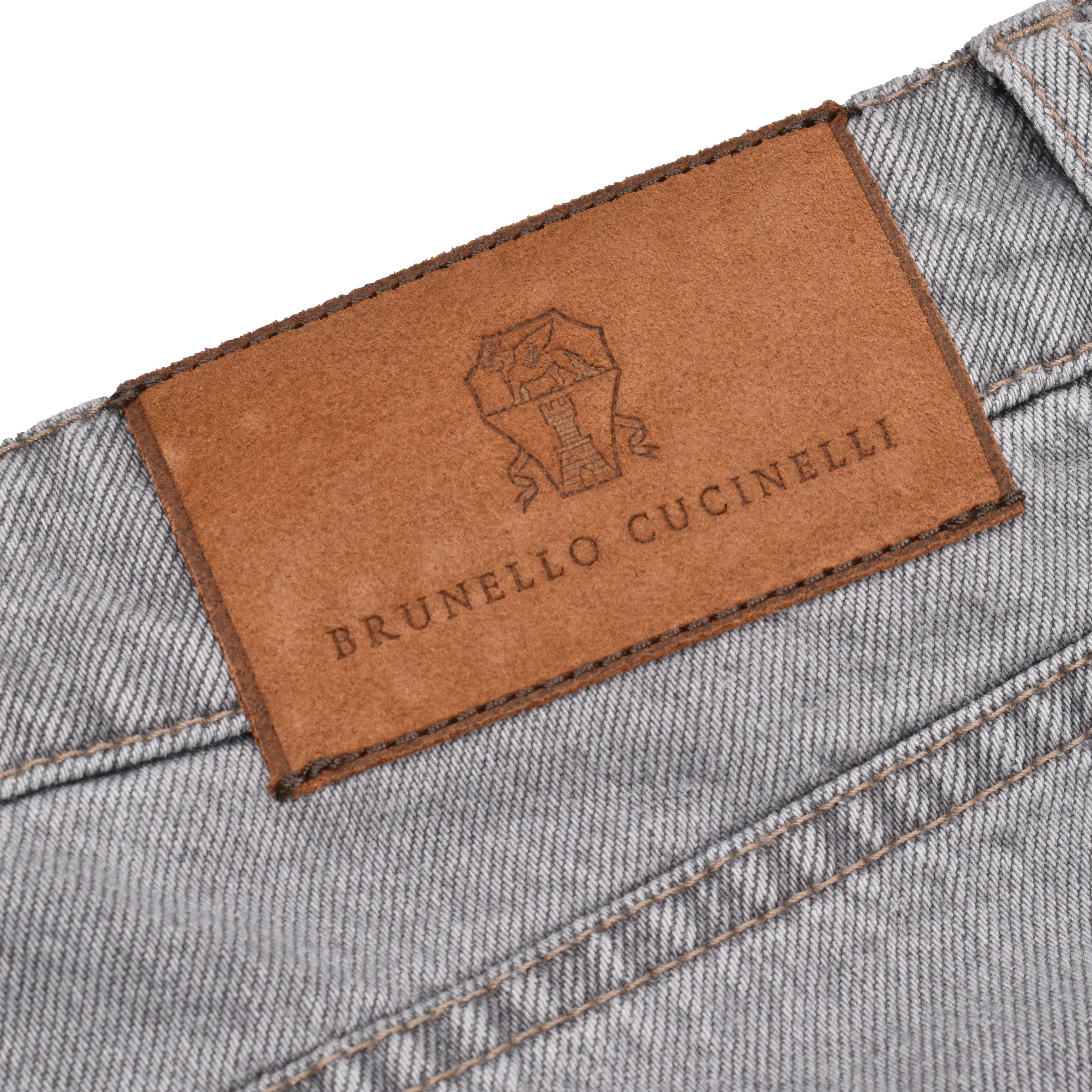 BRUNELLO CUCINELLI MEN'S LIGHT DENIM FIVE-POCKET JEANS
