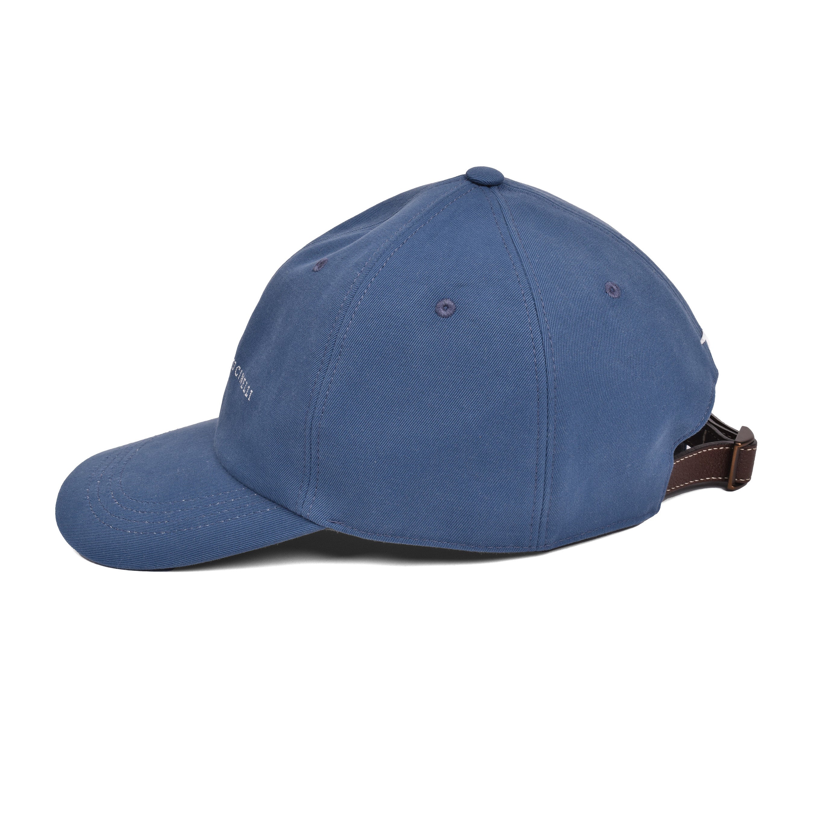 BRUNELLO CUCINELLI MEN'S DEEP BLUE BASEBALL HAT / CAP