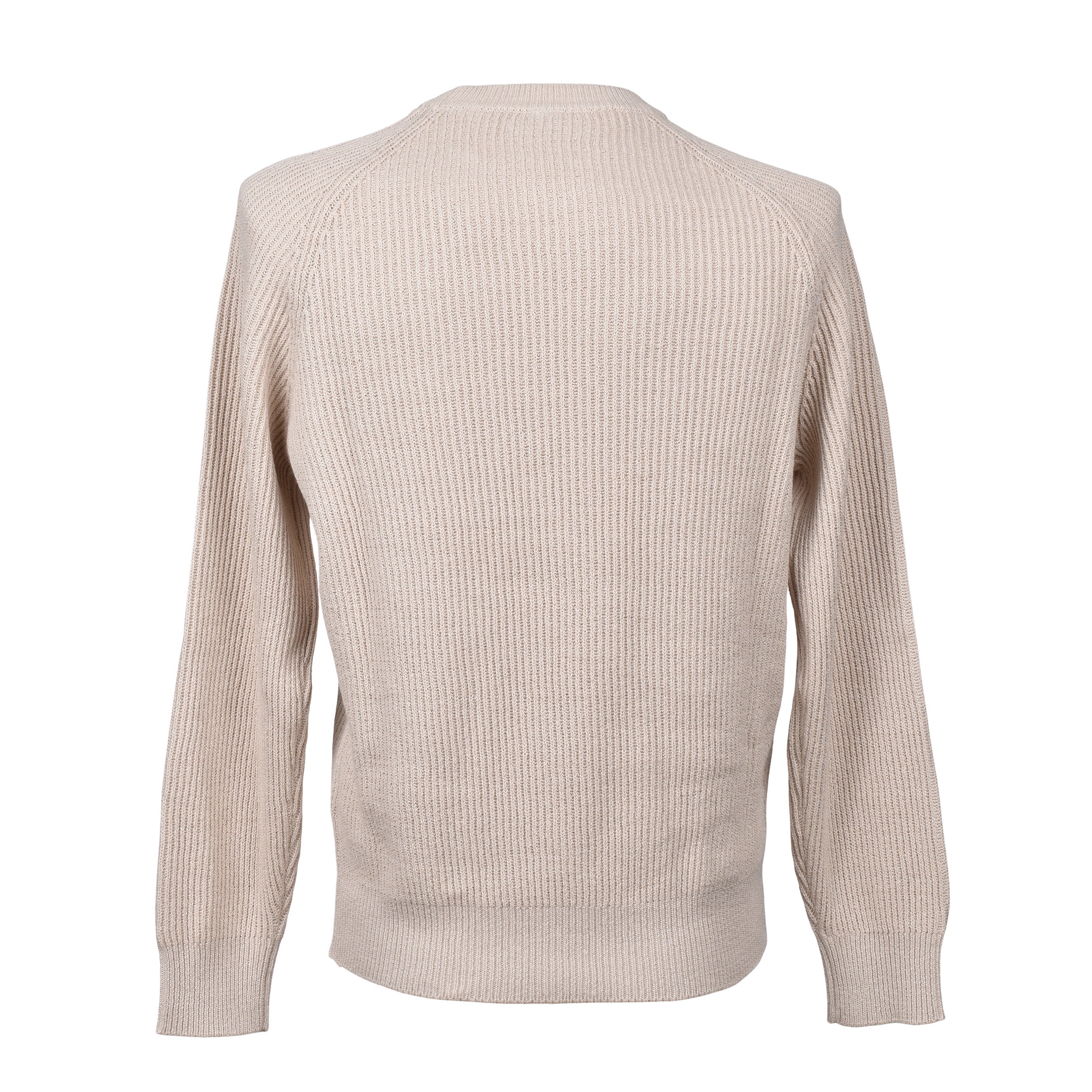 BRUNELLO CUCINELLI MEN'S ROPE ENGLISH RIB CREW NECK SWEATER