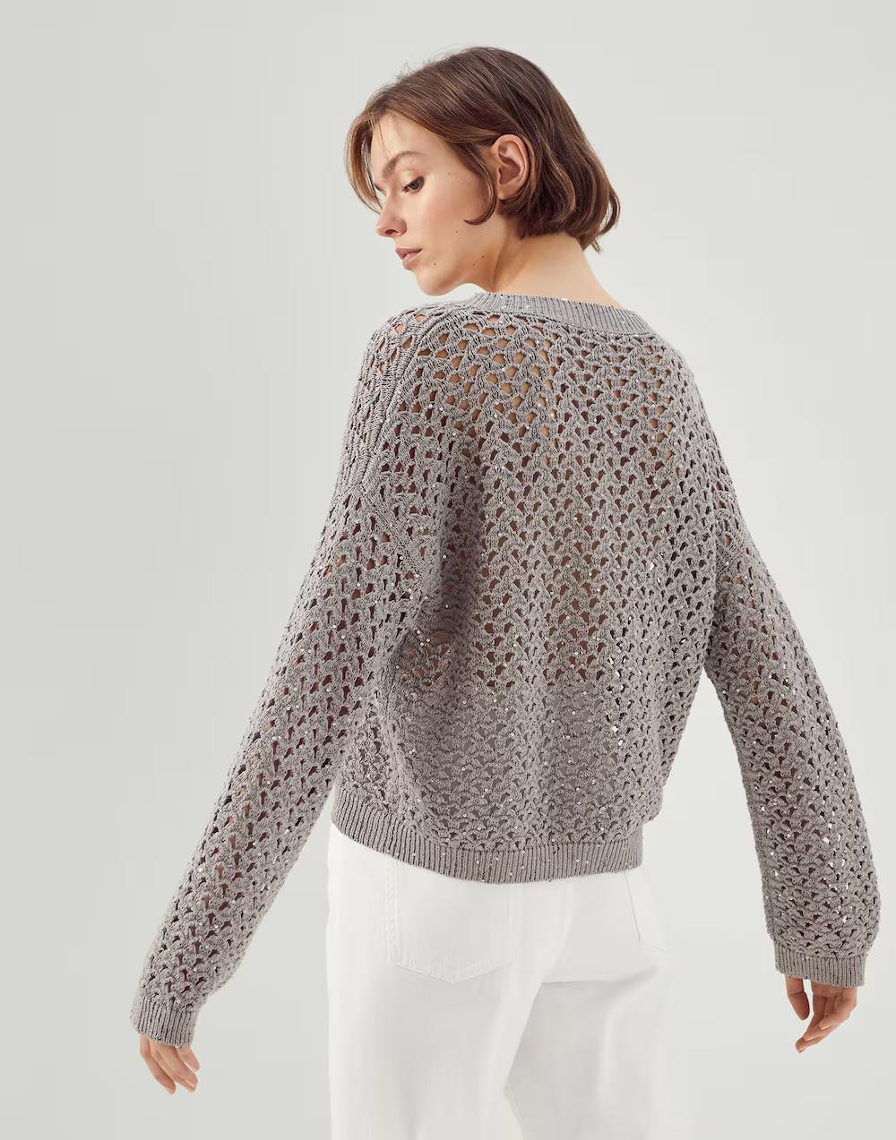 BRUNELLO CUCINELLI WOMEN'S SWEATER M70572202_C8153 NWT