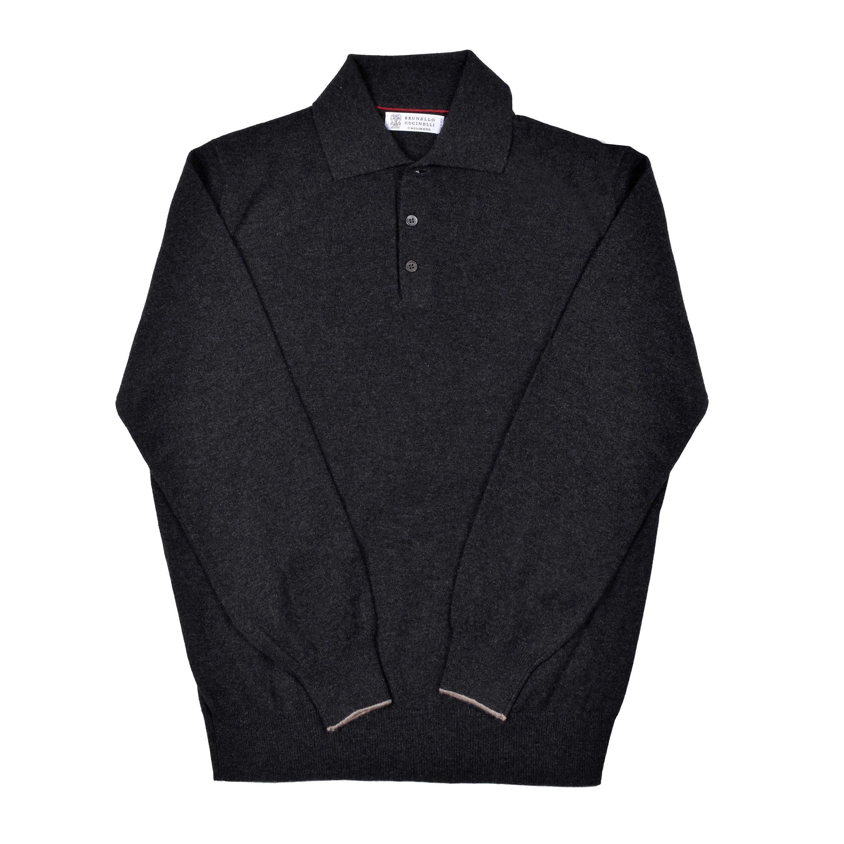 BRUNELLO CUCINELLI MEN'S 100% CASHMERE 1/4 BUTTON CASUAL SWEATER/PULLOVER NEW