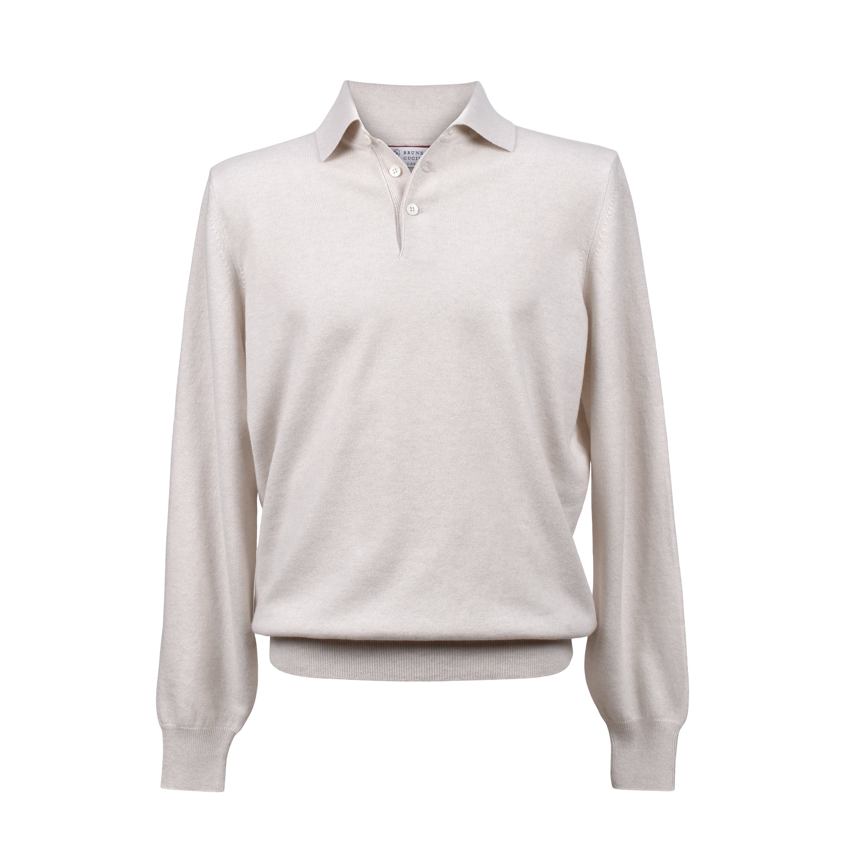 BRUNELLO CUCINELLI MEN'S 100% CASHMERE 1/4 BUTON SWEATER/PULLOVER