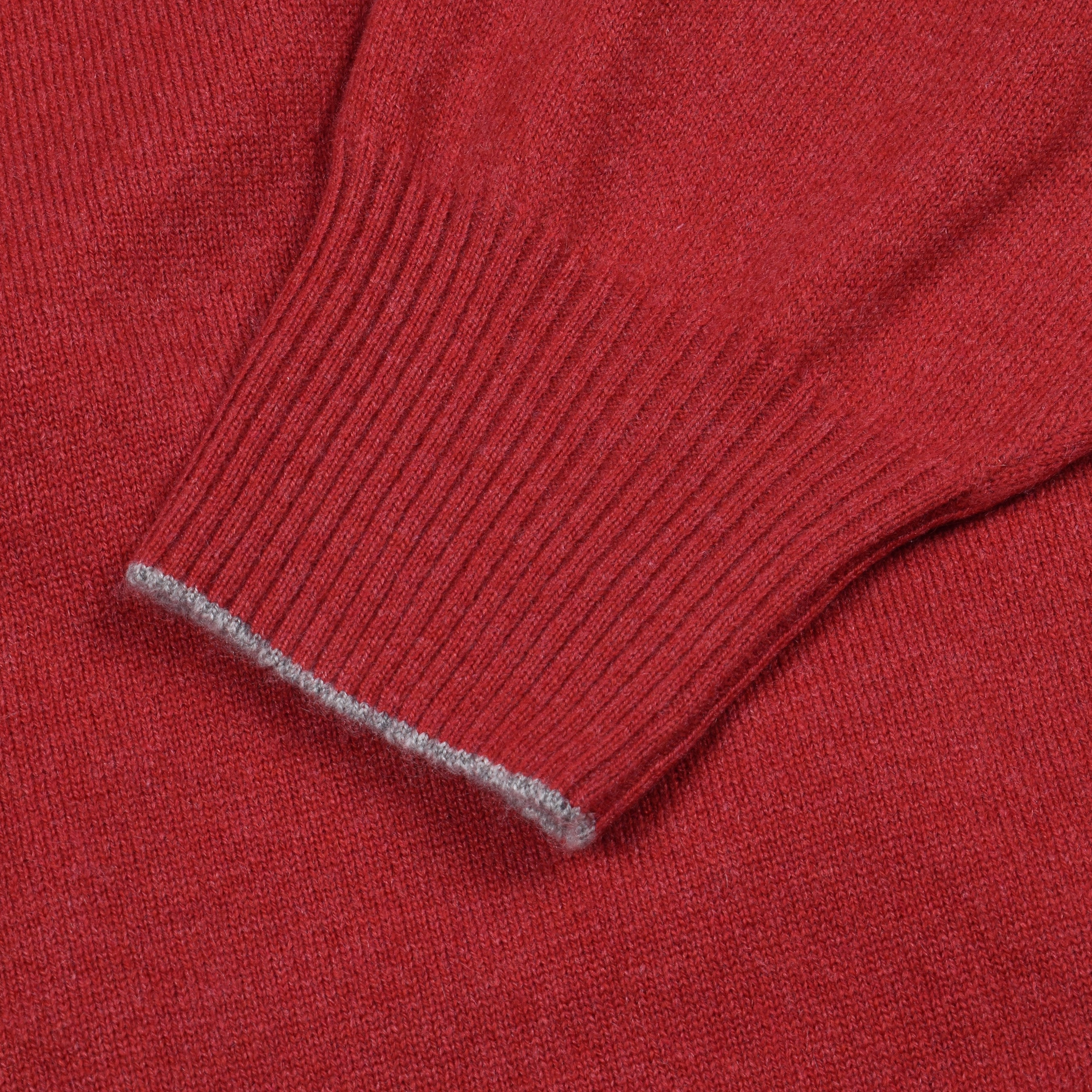 BRUNELLO CUCINELLI MEN'S RED CASHMERE TURTLENECK SWEATER