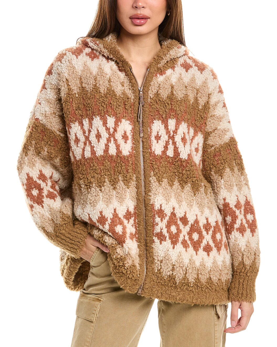 BRUNELLO CUCINELLI WOMEN'S SWEATER M1F349706_CRN40 NWT