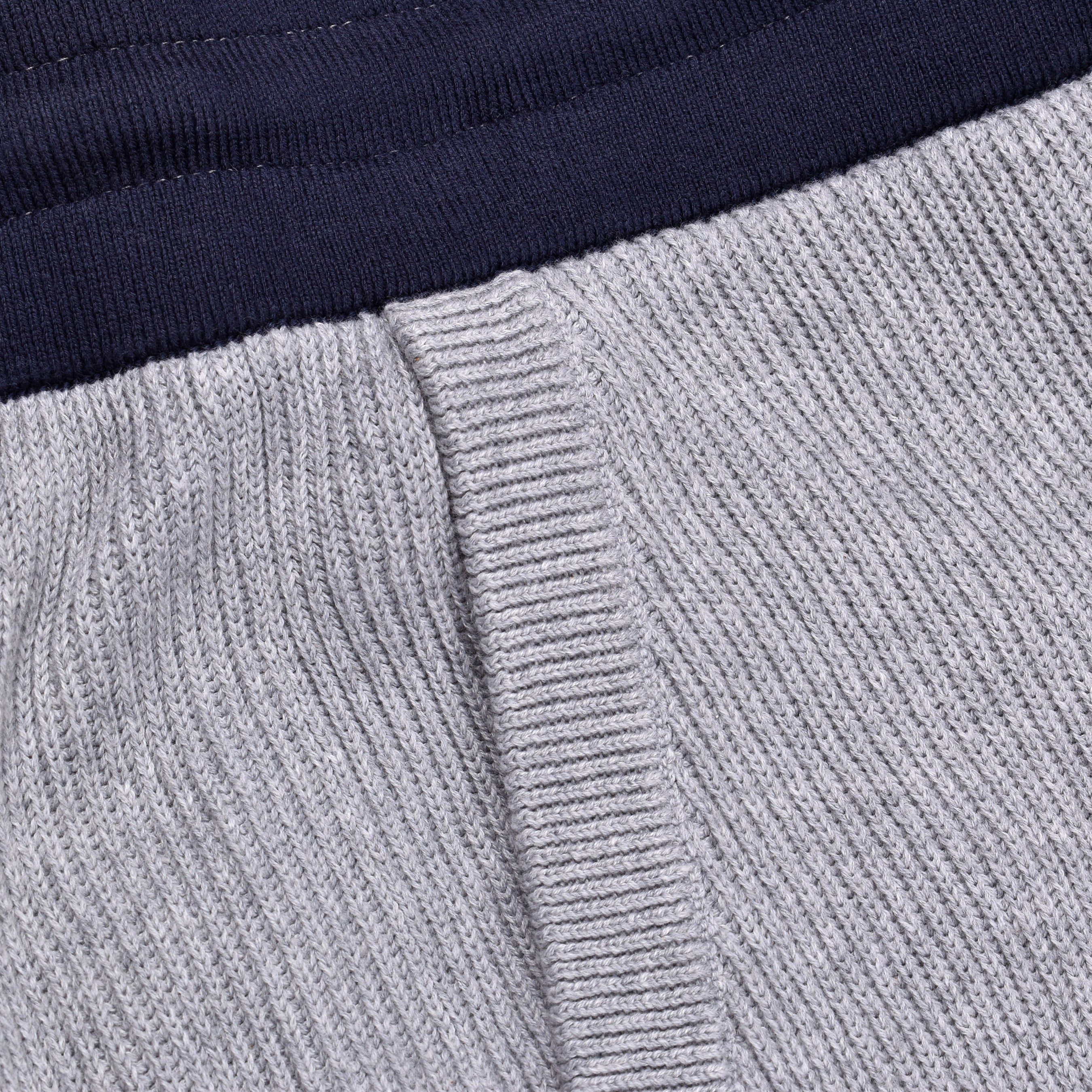 BRUNELLO CUCINELLI MEN'S TWO TONE ENGLISH RIB CASUAL FASHION GYM PANTS