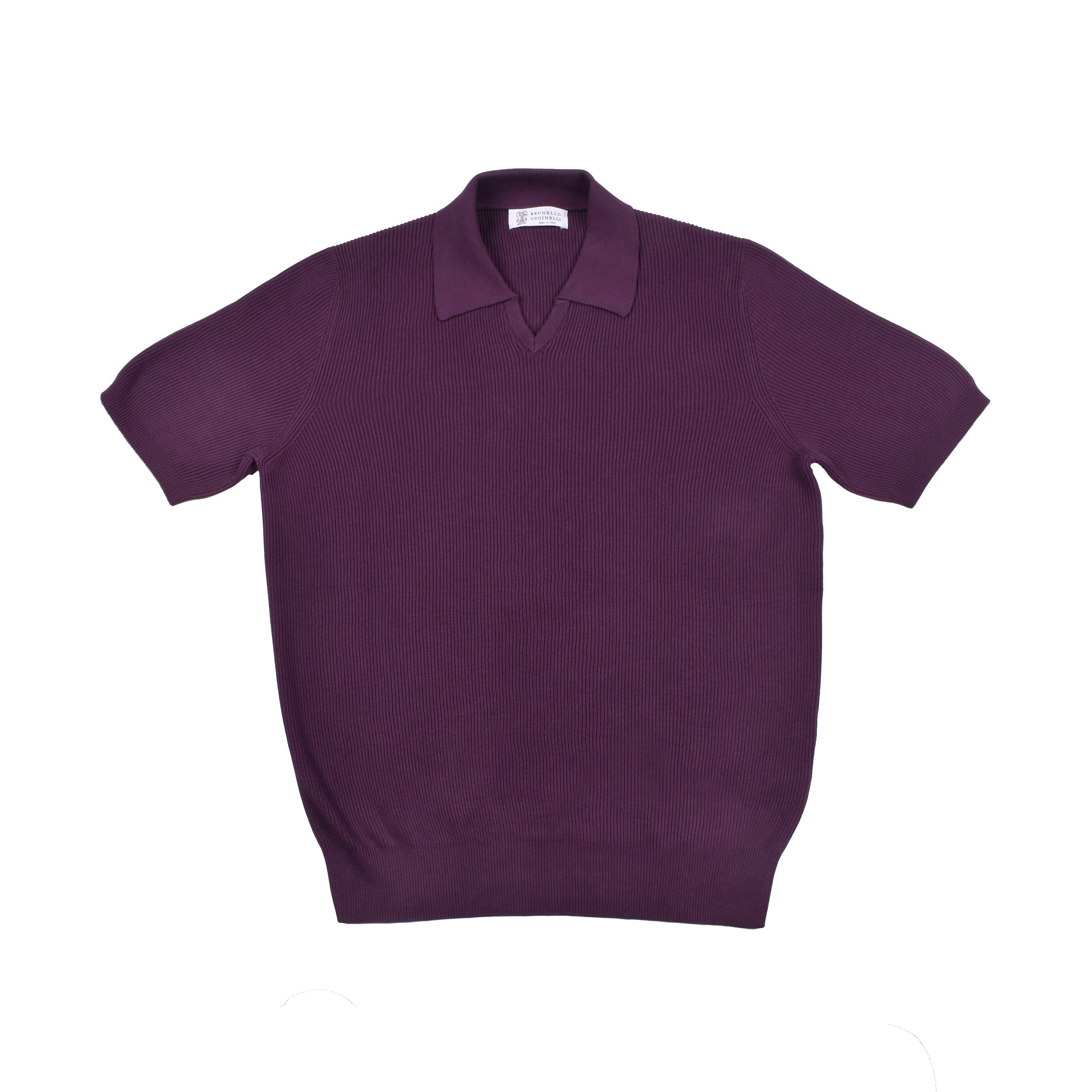 BRUNELLO CUCINELLI MEN'S 100% COTTON POLO STYLE SHORT SLEEVE KNIT SWEATER NEW