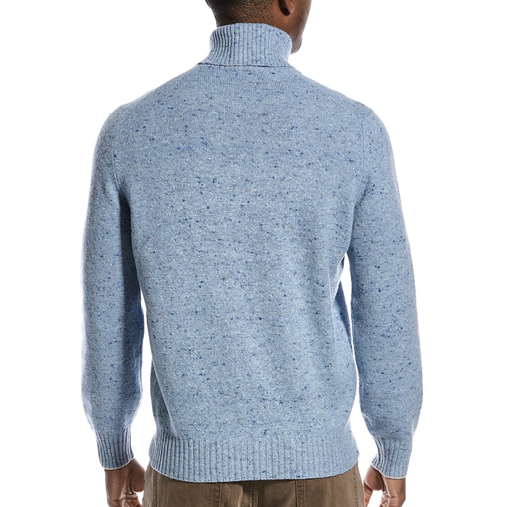 BRUNELLO CUCINELLI MEN'S SKYLIGHT CASHMERE WOOL TURTLENECK SWEATER