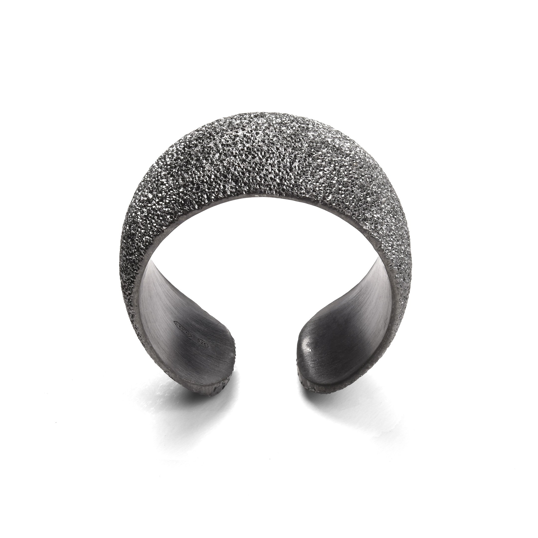 BRUNELLO CUCINELLI WOMEN'S TEXTURED STERLING SILVER RING/JEWELRY NEW