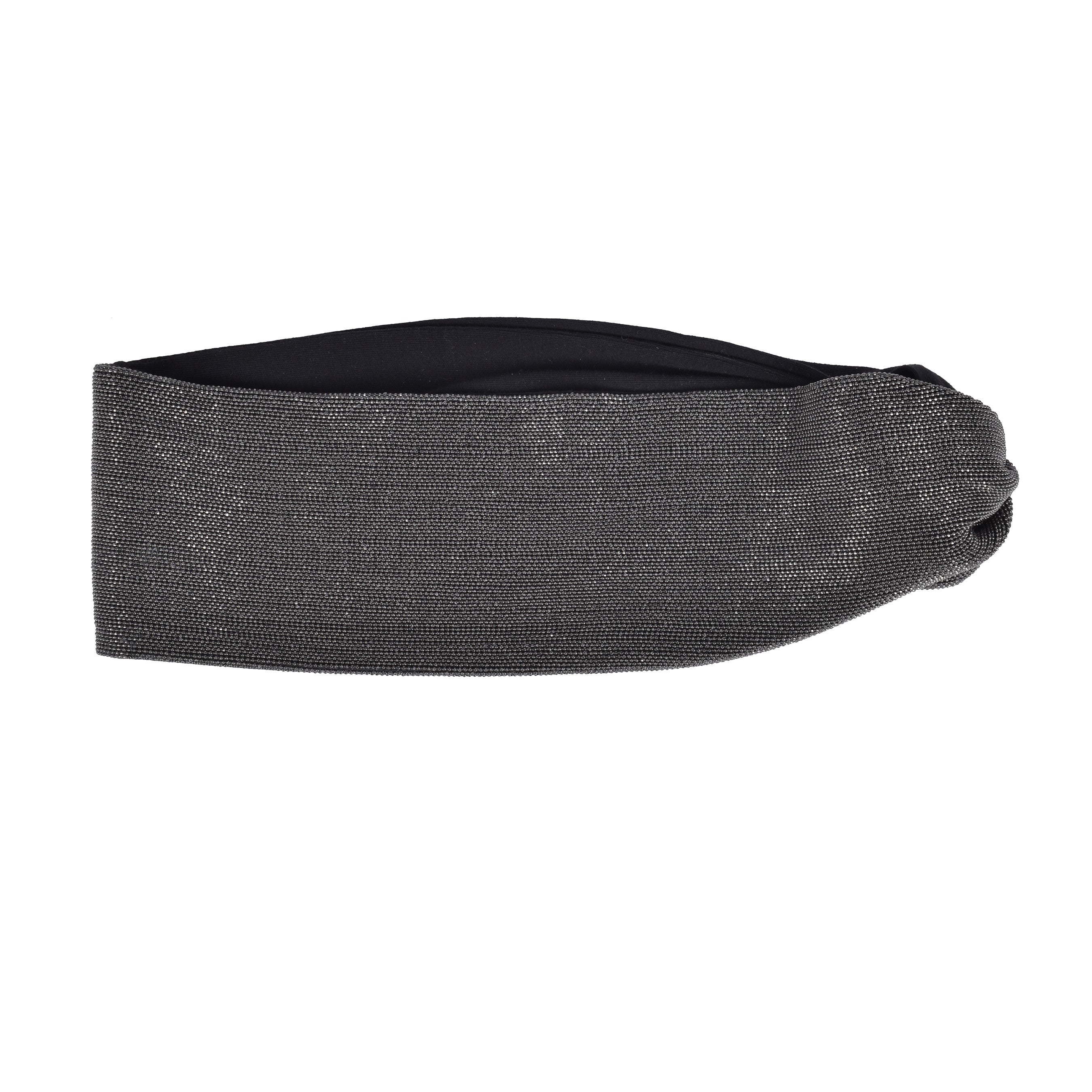 BRUNELLO CUCINELLI WOMEN'S BLACK BEADED HEADBAND ACCESSORY