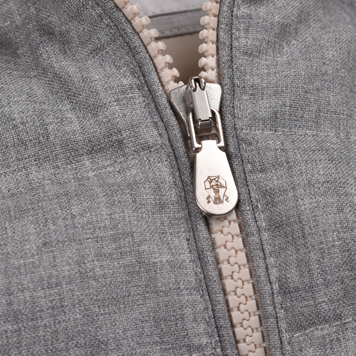 BRUNELLO CUCINELLI MEN'S 100% VIRGIN WOOL ZIP UP QUILTED CASUAL PUFFER VEST
