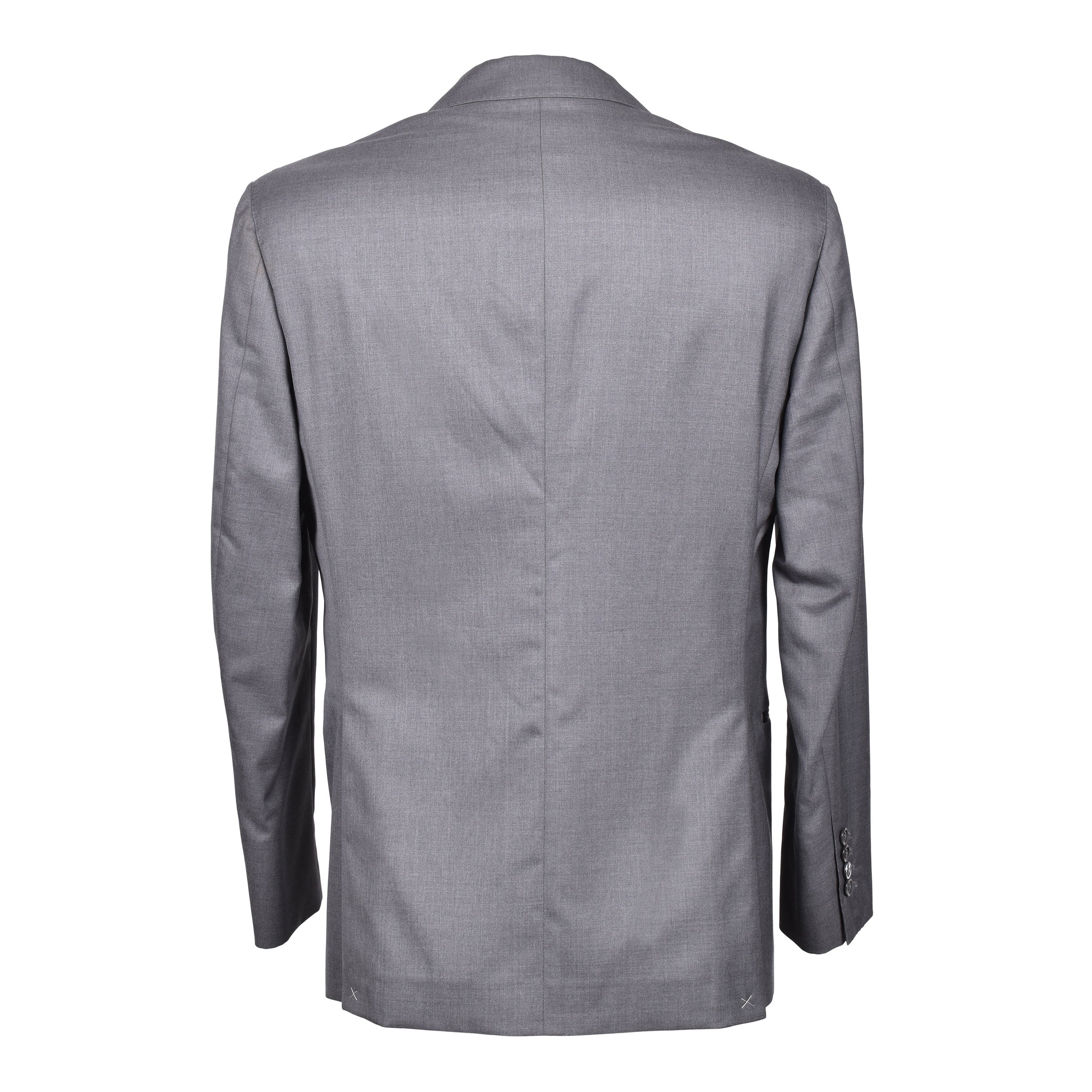 BRUNELLO CUCINELLI MEN'S GRAY WOOL SILK TUXEDO BLAZER